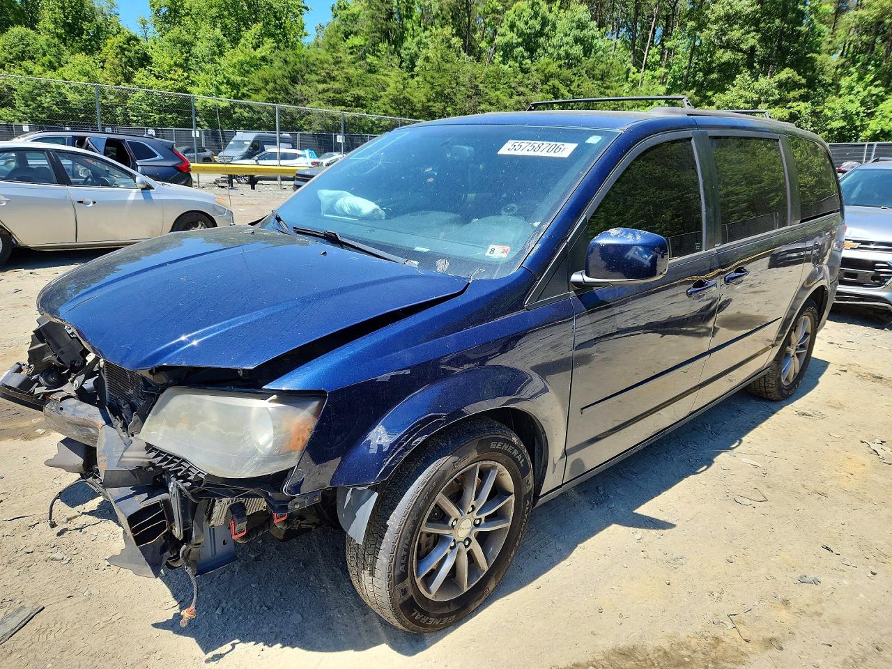 2014 Dodge Grand Caravan R Blue vin: 2C4RDGEG9ER276460
