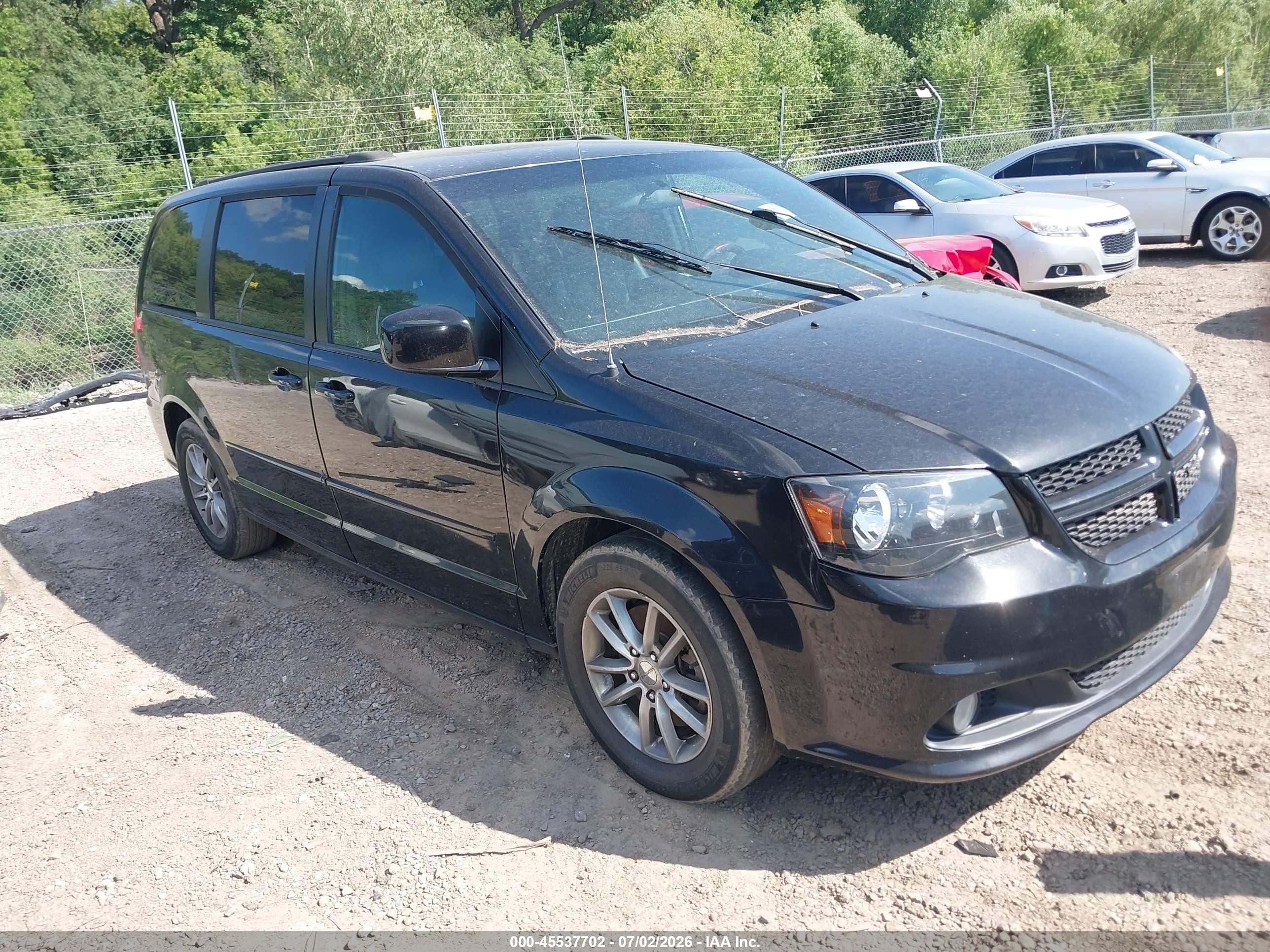 2014 Dodge Grand Caravan R/t Black vin: 2C4RDGEG9ER431444