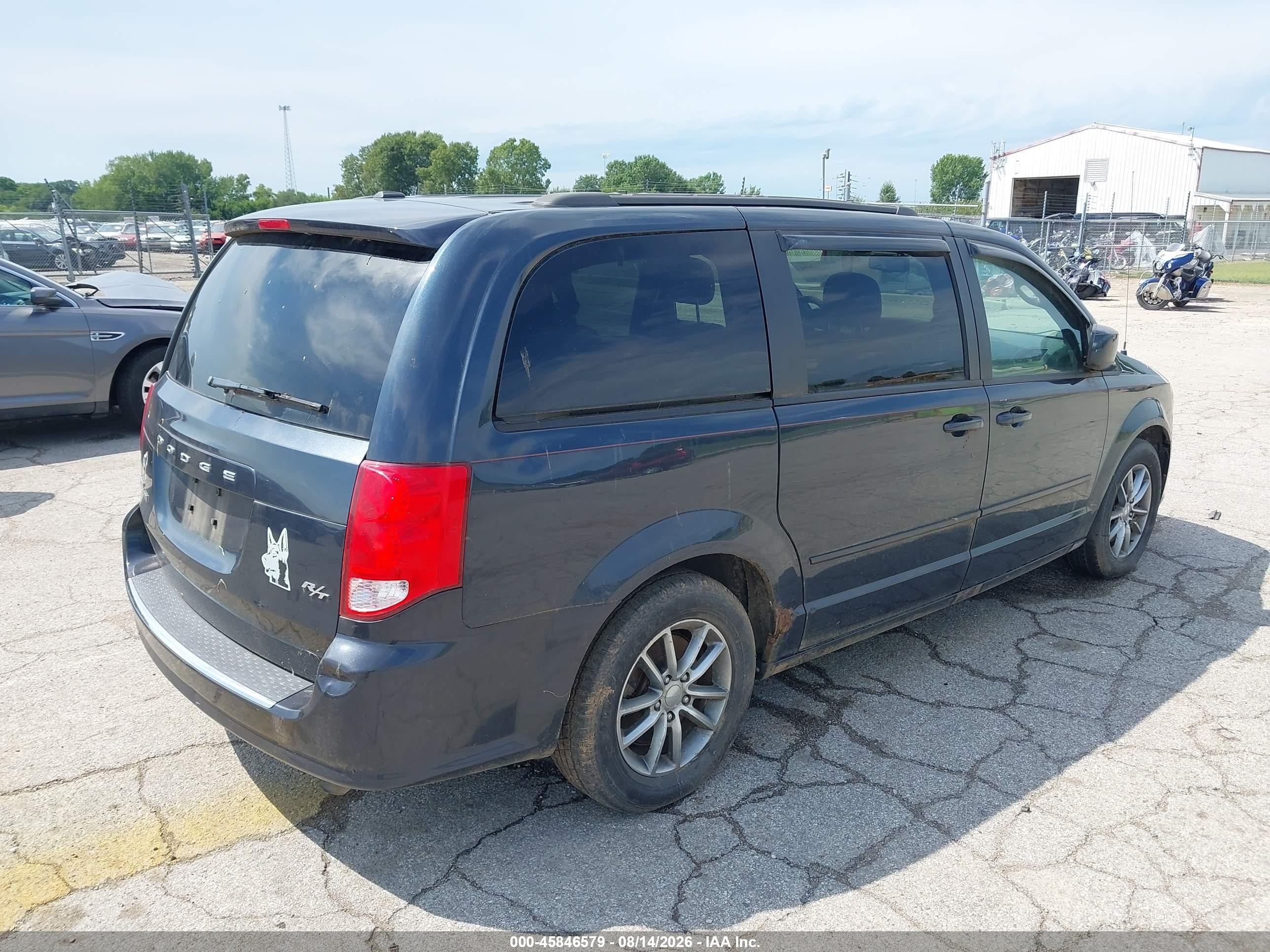 2014 Dodge Grand Caravan R/t Gray vin: 2C4RDGEG9ER449846