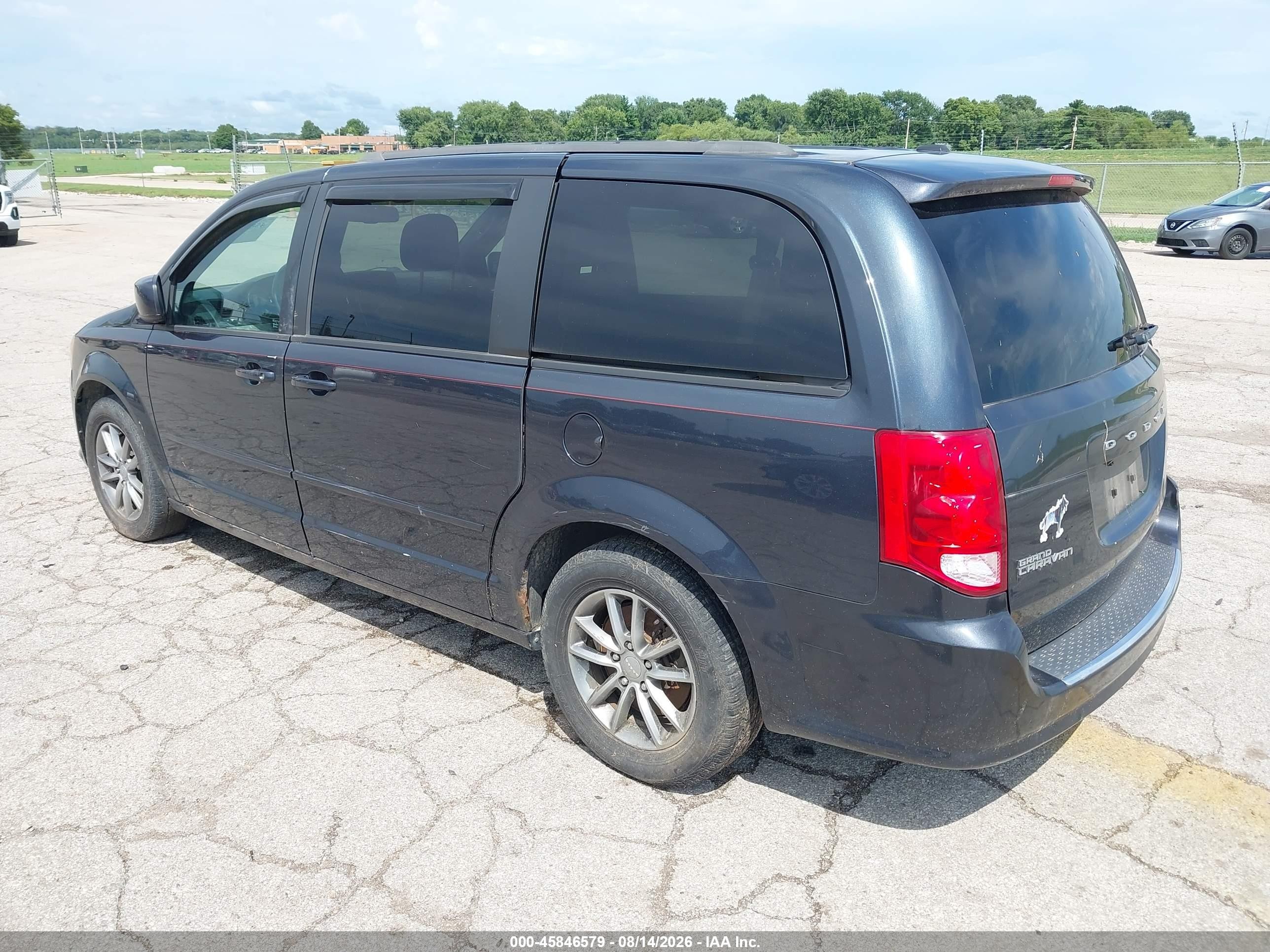 2014 Dodge Grand Caravan R/t Gray vin: 2C4RDGEG9ER449846