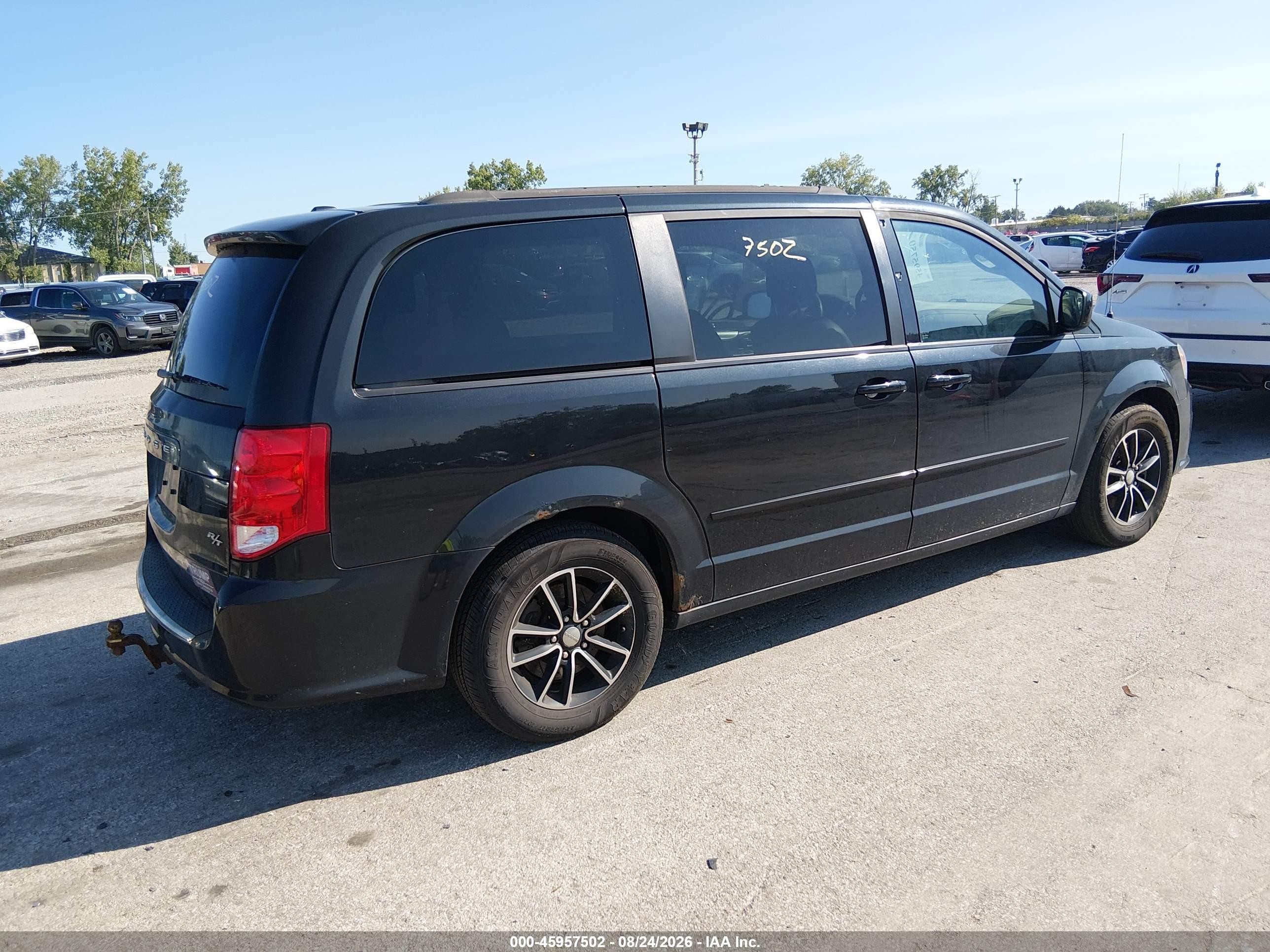 2015 Dodge Grand Caravan R/t Черный vin: 2C4RDGEG9FR586903