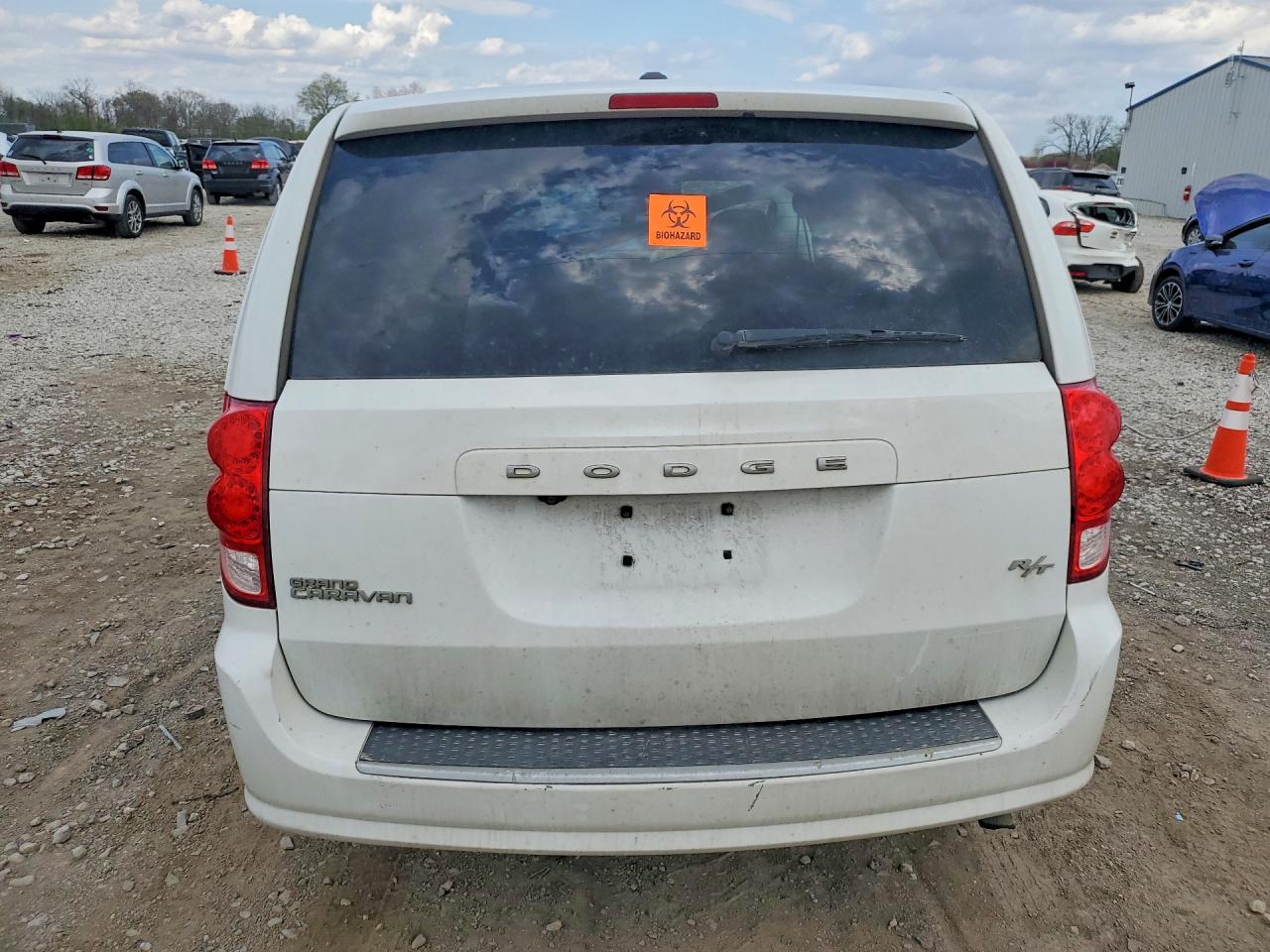 2015 Dodge Grand Caravan R White vin: 2C4RDGEG9FR702309