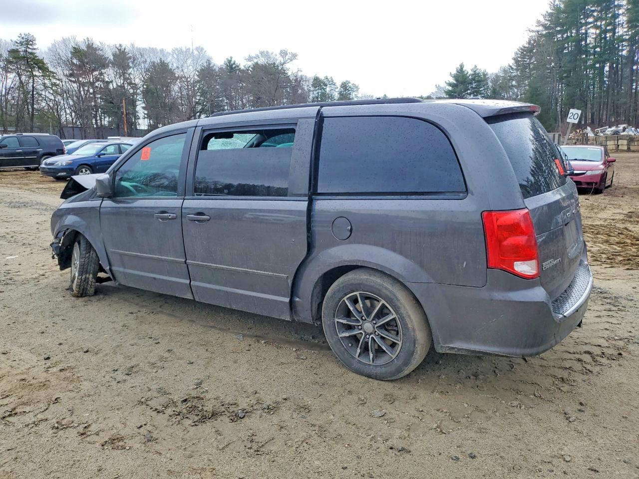 2017 Dodge Grand Caravan Gt Gray vin: 2C4RDGEG9HR717329
