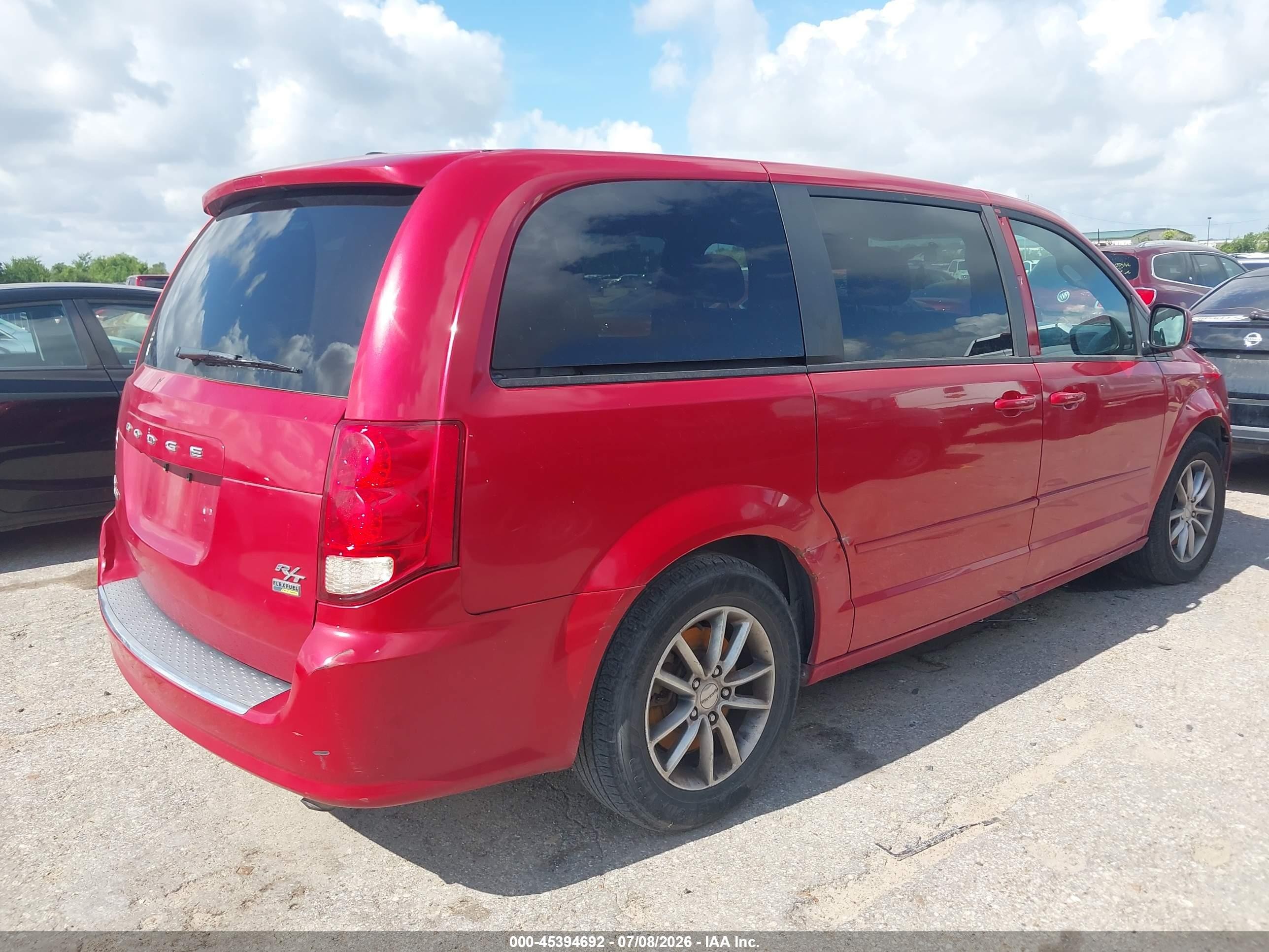 2014 Dodge Grand Caravan R/t Red vin: 2C4RDGEGXER357502