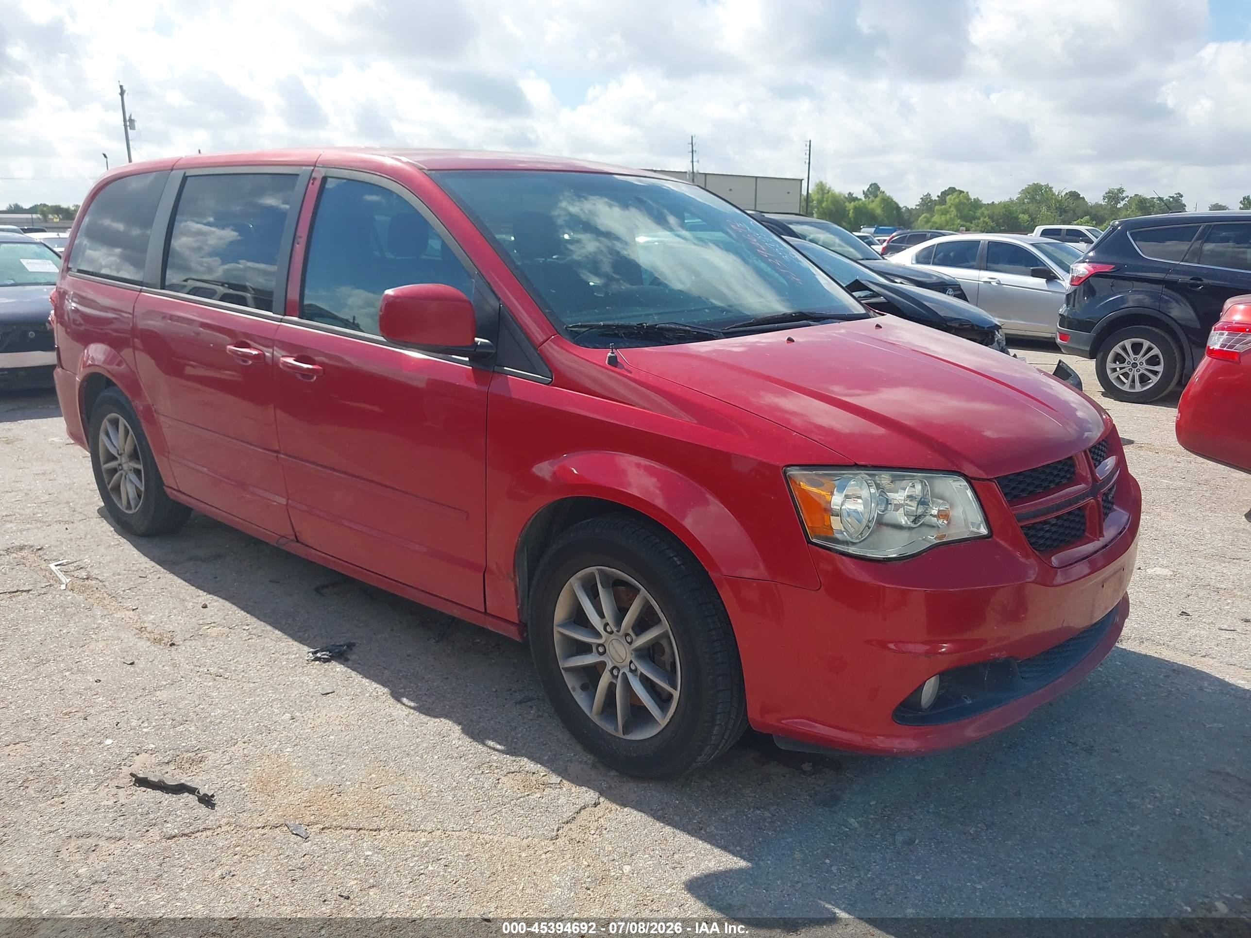 2014 Dodge Grand Caravan R/t Red vin: 2C4RDGEGXER357502