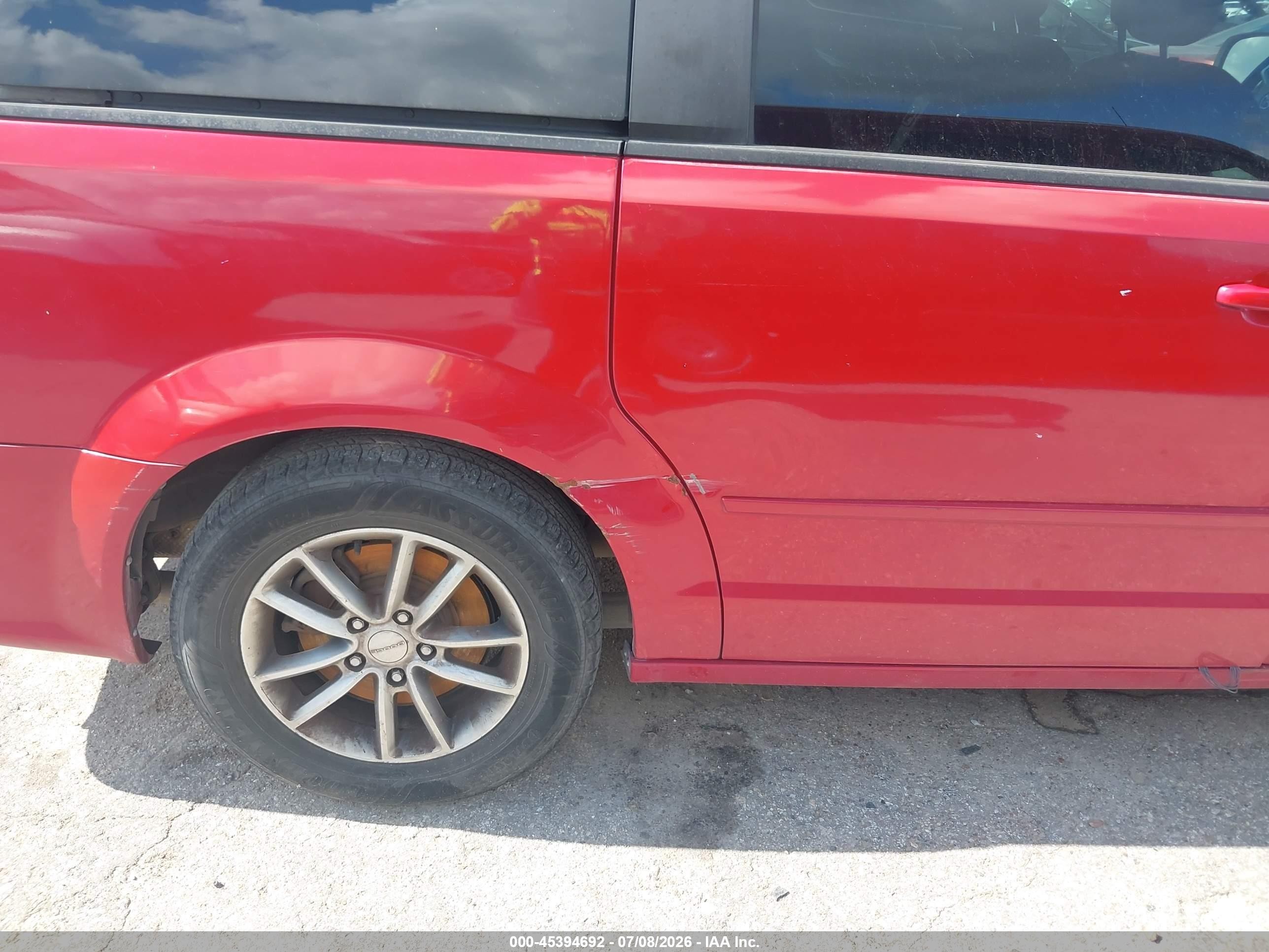 2014 Dodge Grand Caravan R/t Red vin: 2C4RDGEGXER357502