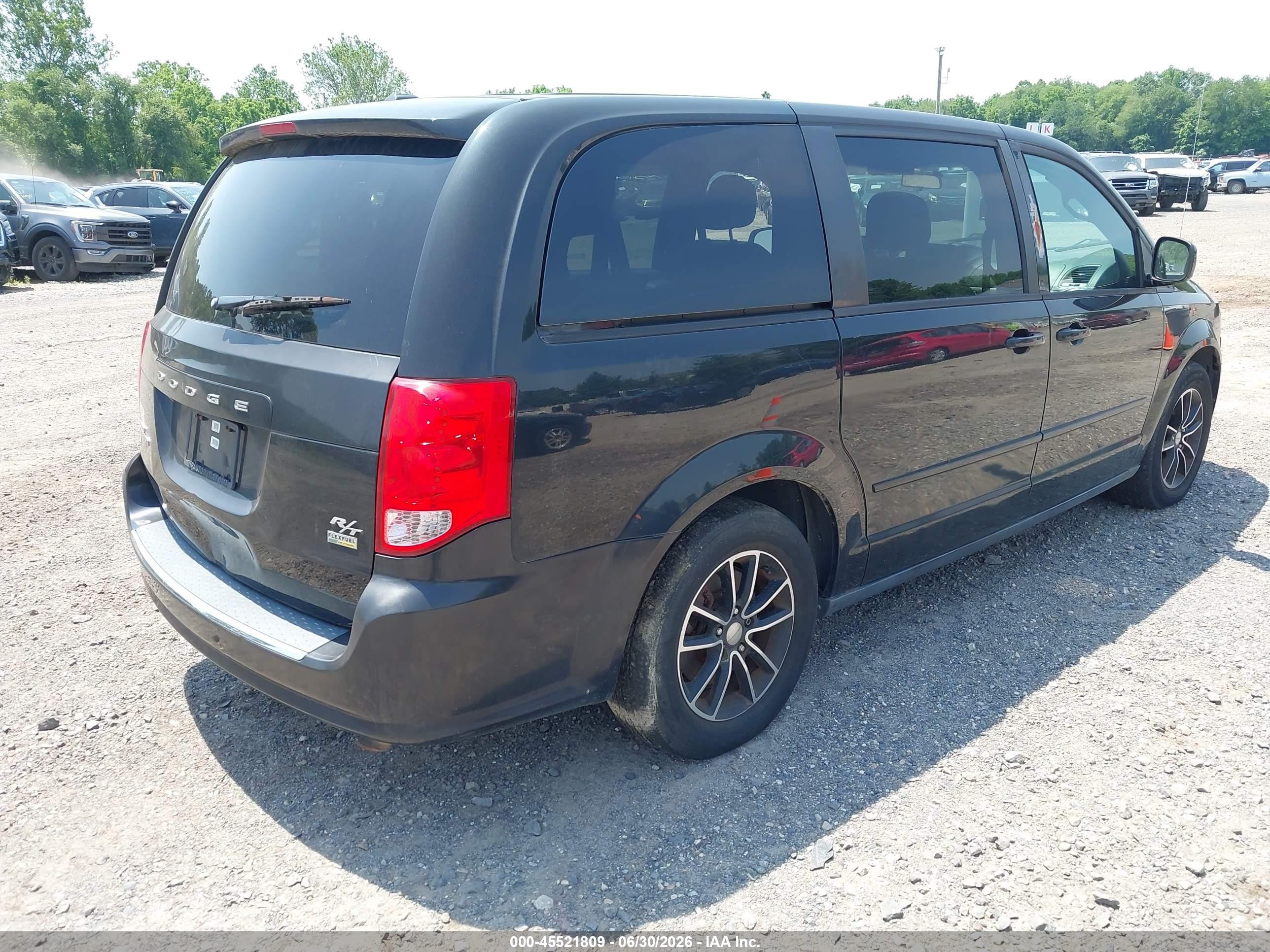 2015 Dodge Grand Caravan R/t Black vin: 2C4RDGEGXFR564179