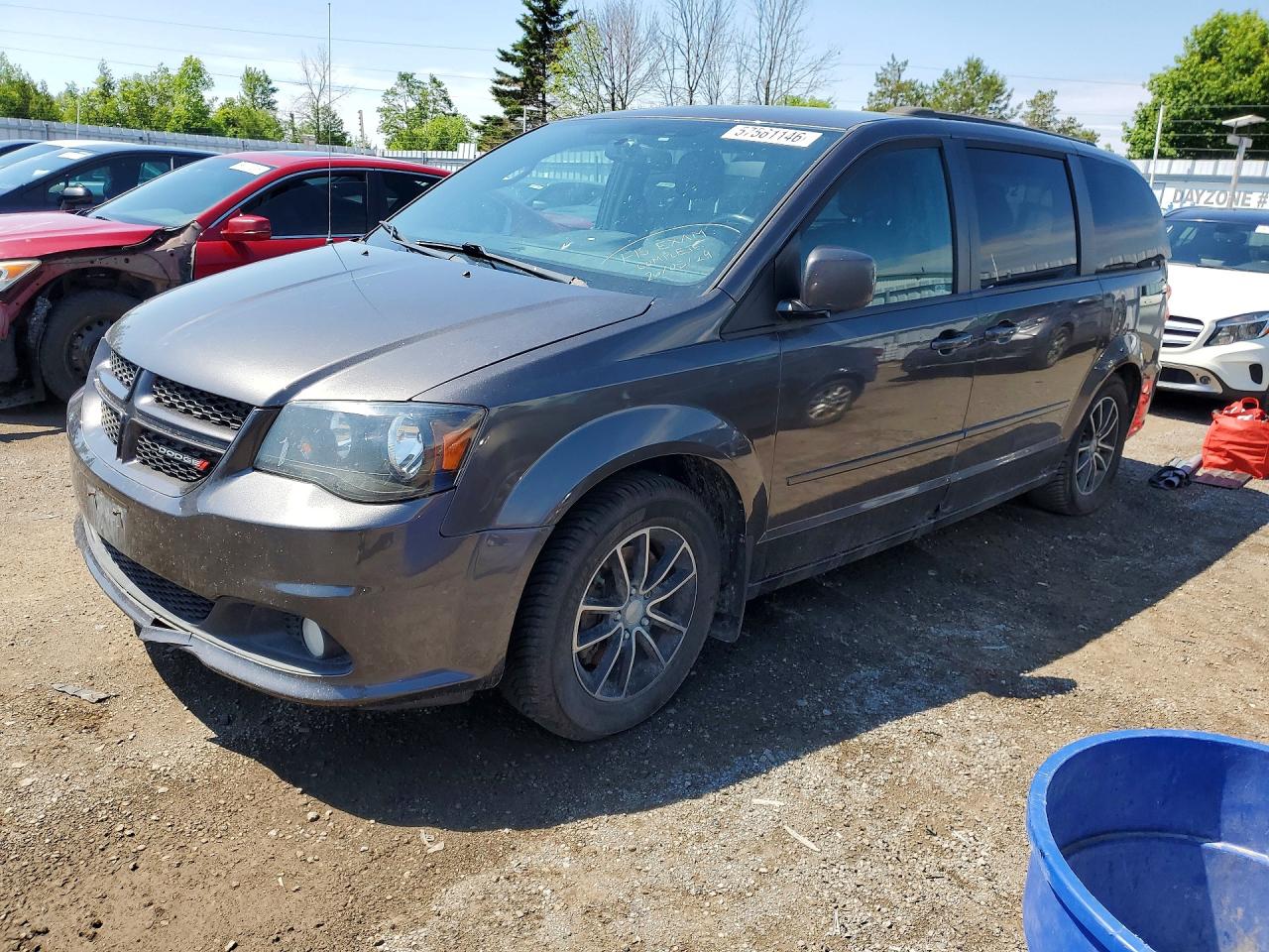 2015 Dodge Grand Caravan R/t Gray vin: 2C4RDGEGXFR650107