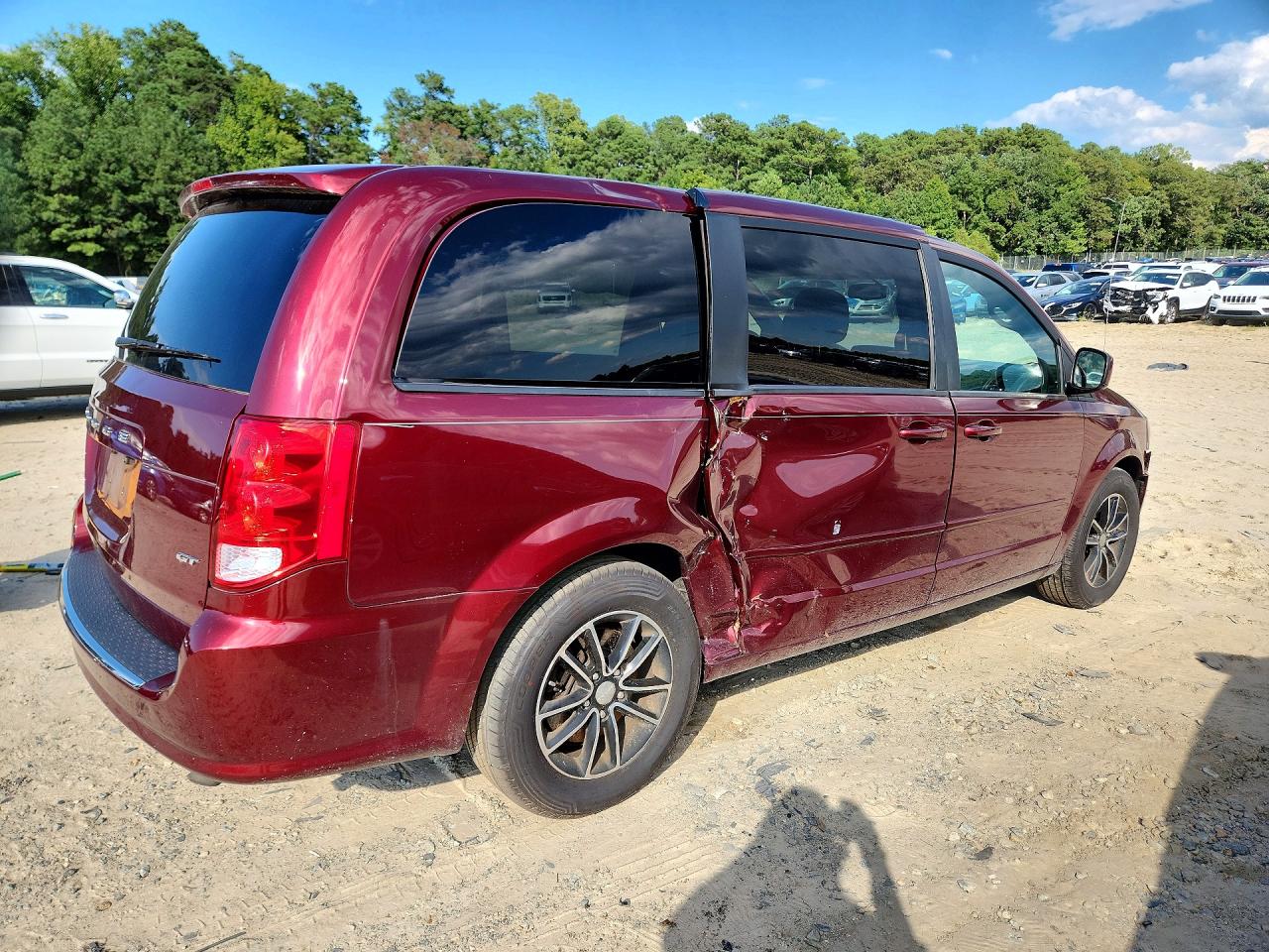 2017 Dodge Grand Caravan Gt Red vin: 2C4RDGEGXHR549801