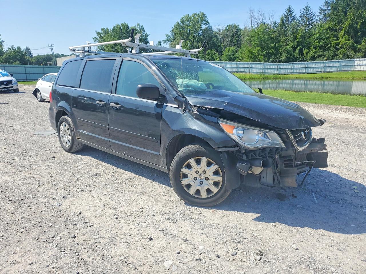 2012 Volkswagen Routan S Black vin: 2C4RVAAG7CR277006