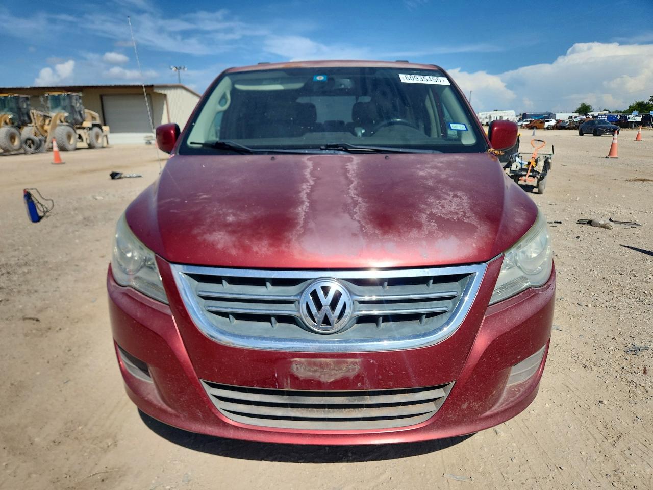 2012 Volkswagen Routan Se Burgundy vin: 2C4RVABG3CR193974