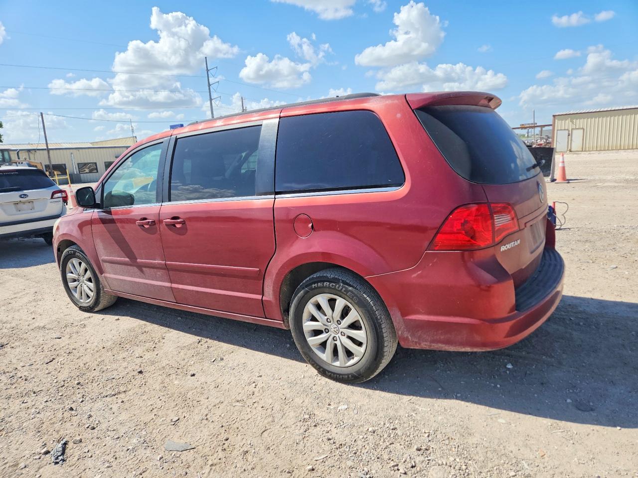 2012 Volkswagen Routan Se Burgundy vin: 2C4RVABG3CR193974