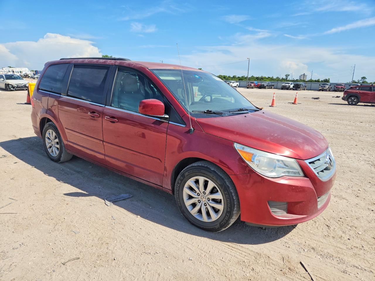 2012 Volkswagen Routan Se Burgundy vin: 2C4RVABG3CR193974