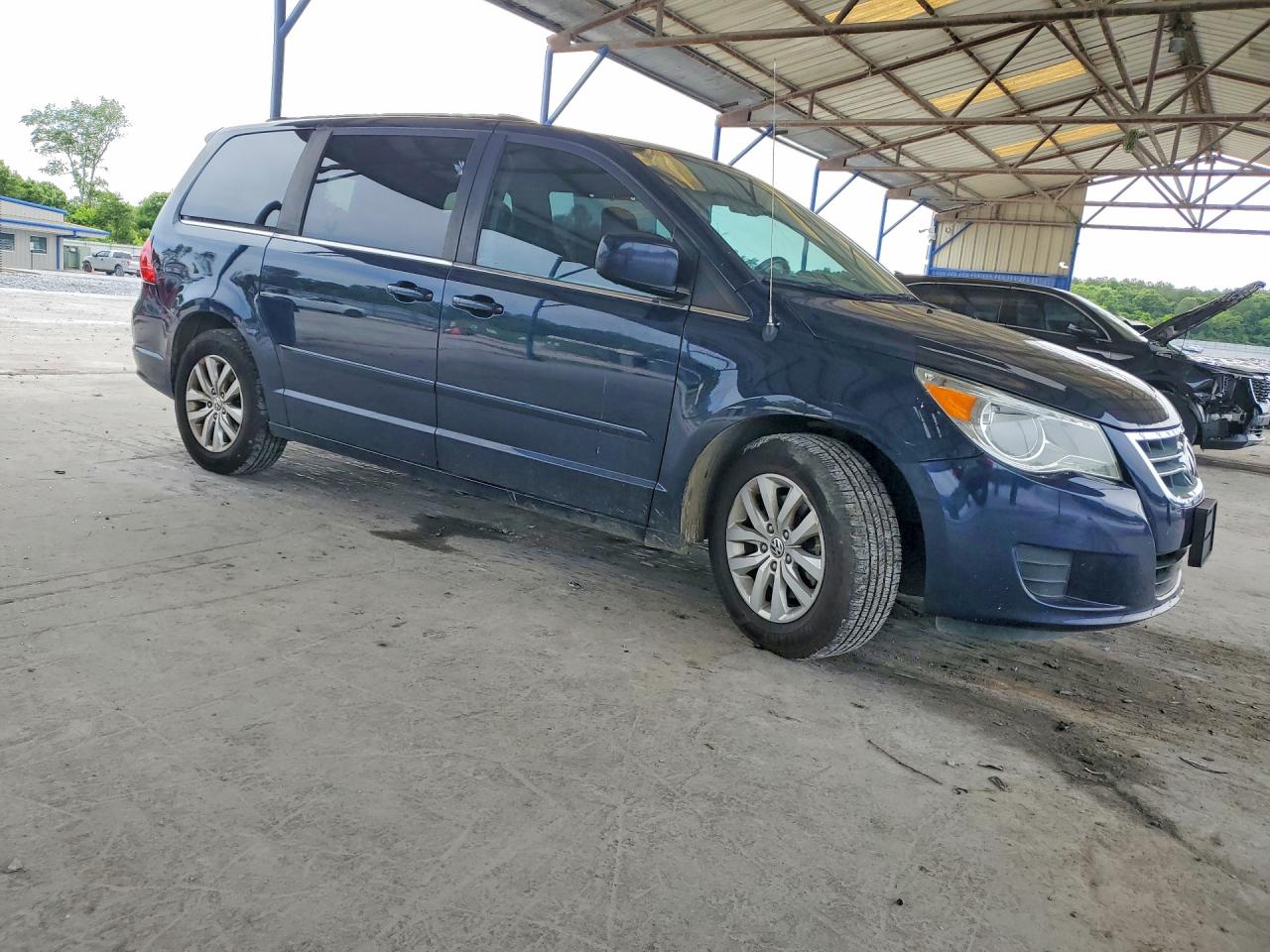 2013 Volkswagen Routan Se Blue vin: 2C4RVABG6DR725106