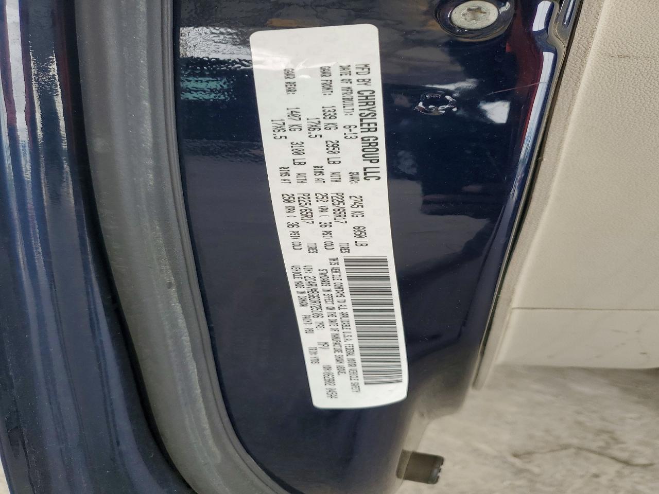 2013 Volkswagen Routan Se Blue vin: 2C4RVABG6DR725106
