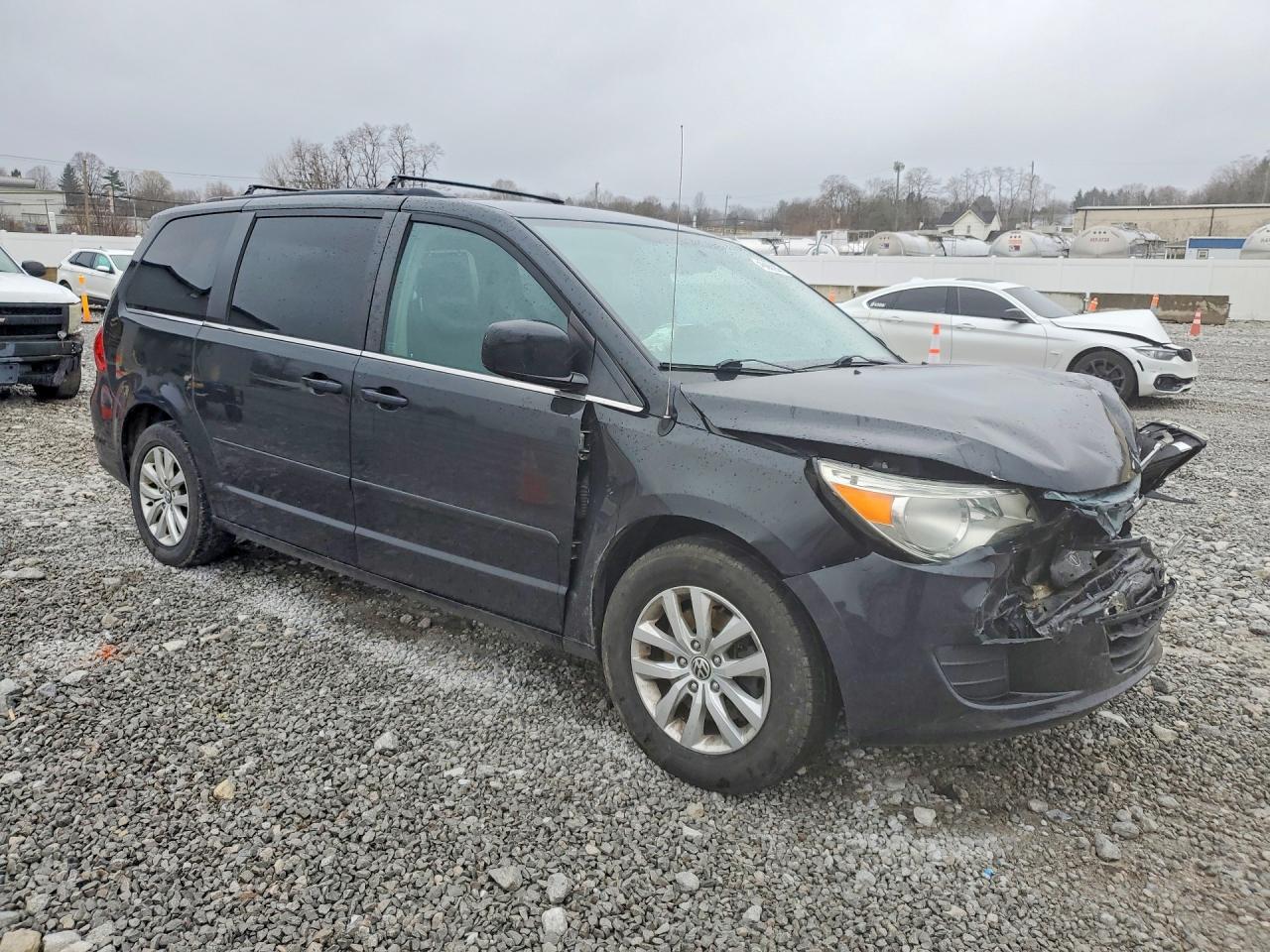 2014 Volkswagen Routan Se Black vin: 2C4RVABG6ER134663