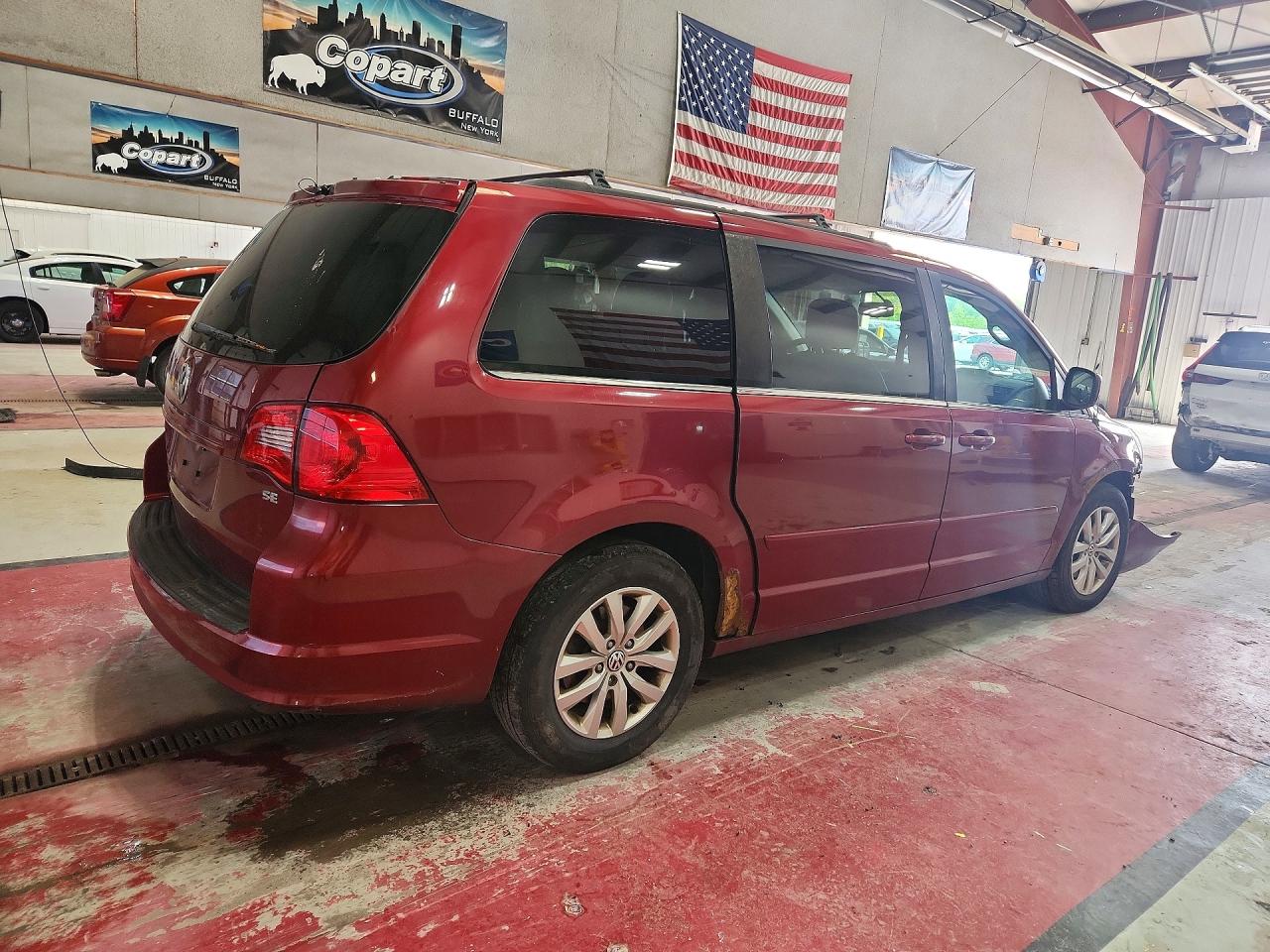 2012 Volkswagen Routan Se Burgundy vin: 2C4RVABG7CR276680