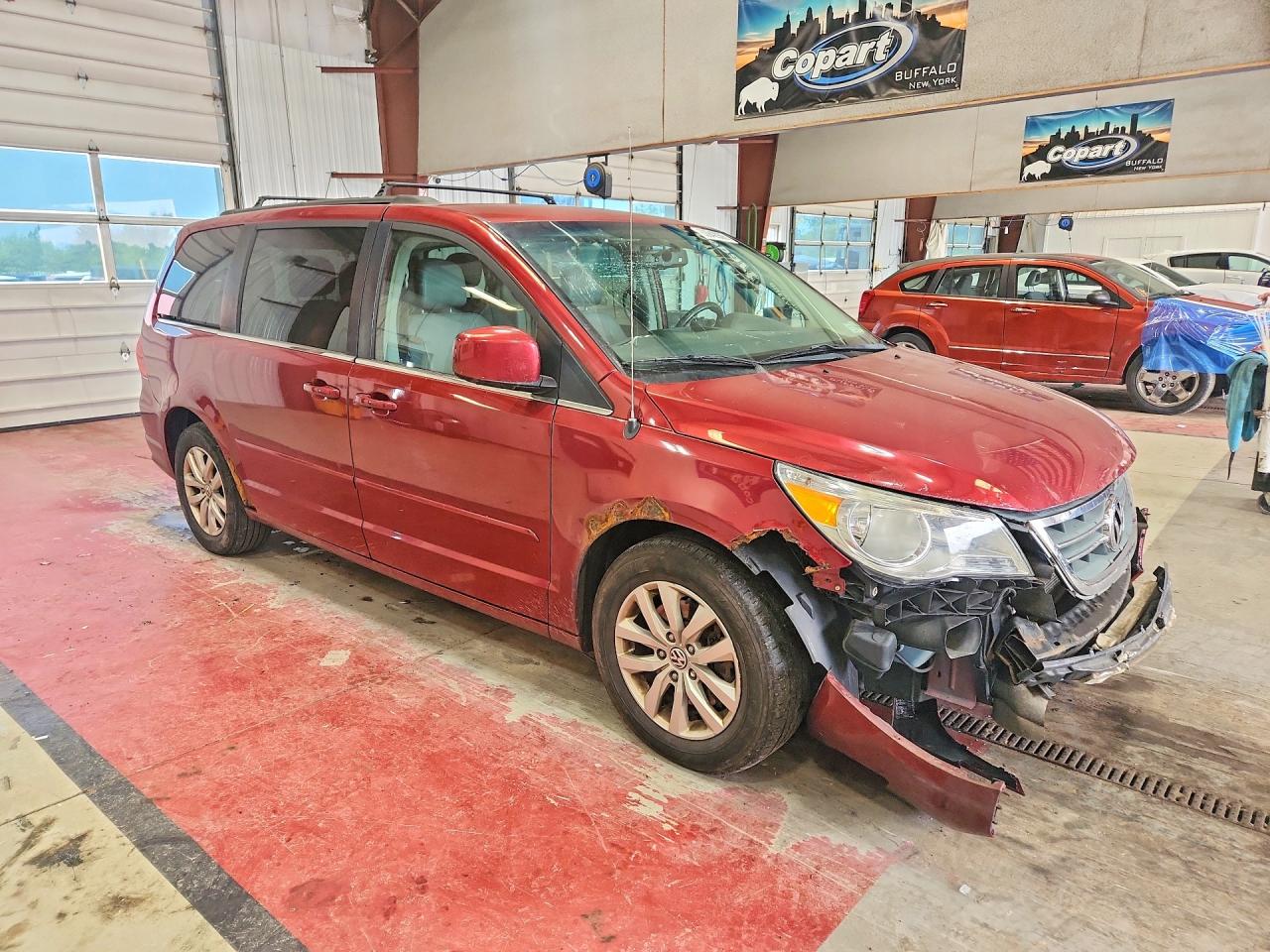 2012 Volkswagen Routan Se Burgundy vin: 2C4RVABG7CR276680
