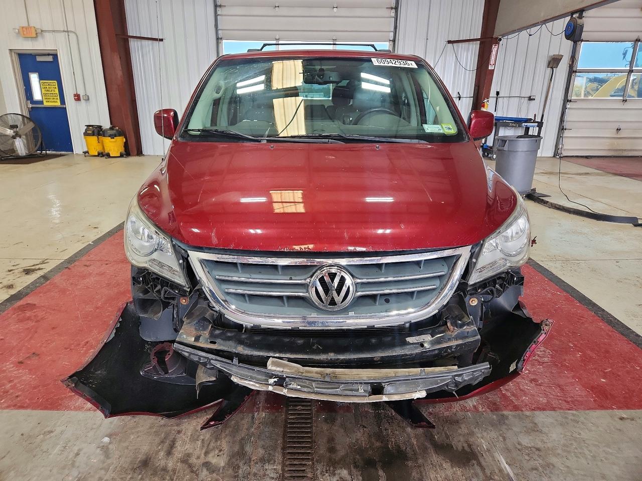 2012 Volkswagen Routan Se Burgundy vin: 2C4RVABG7CR276680