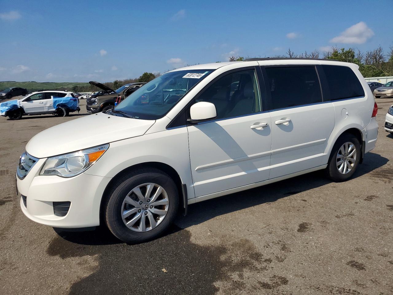 2012 Volkswagen Routan Se White vin: 2C4RVABG7CR392008