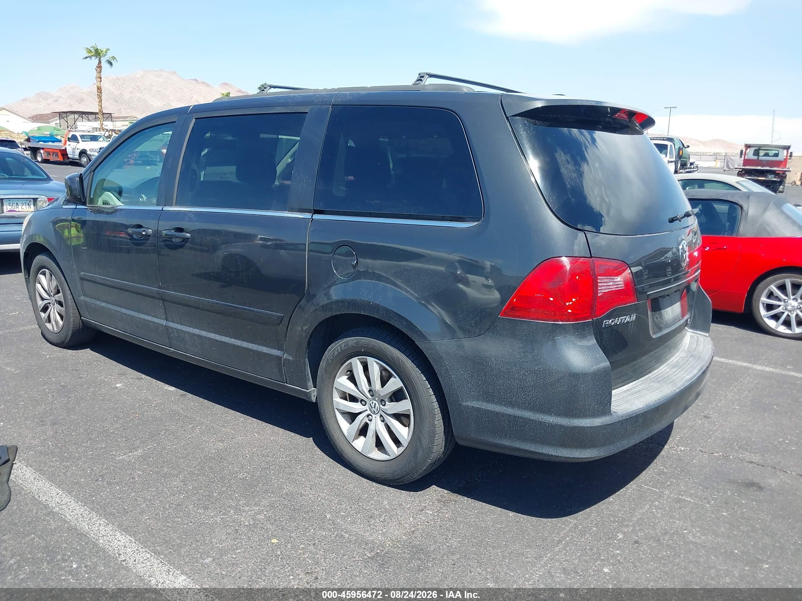 2012 Volkswagen Routan Se Gray vin: 2C4RVABG7CR393885