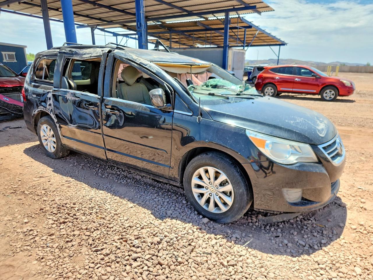 2012 Volkswagen Routan Se Black vin: 2C4RVABG8CR151946