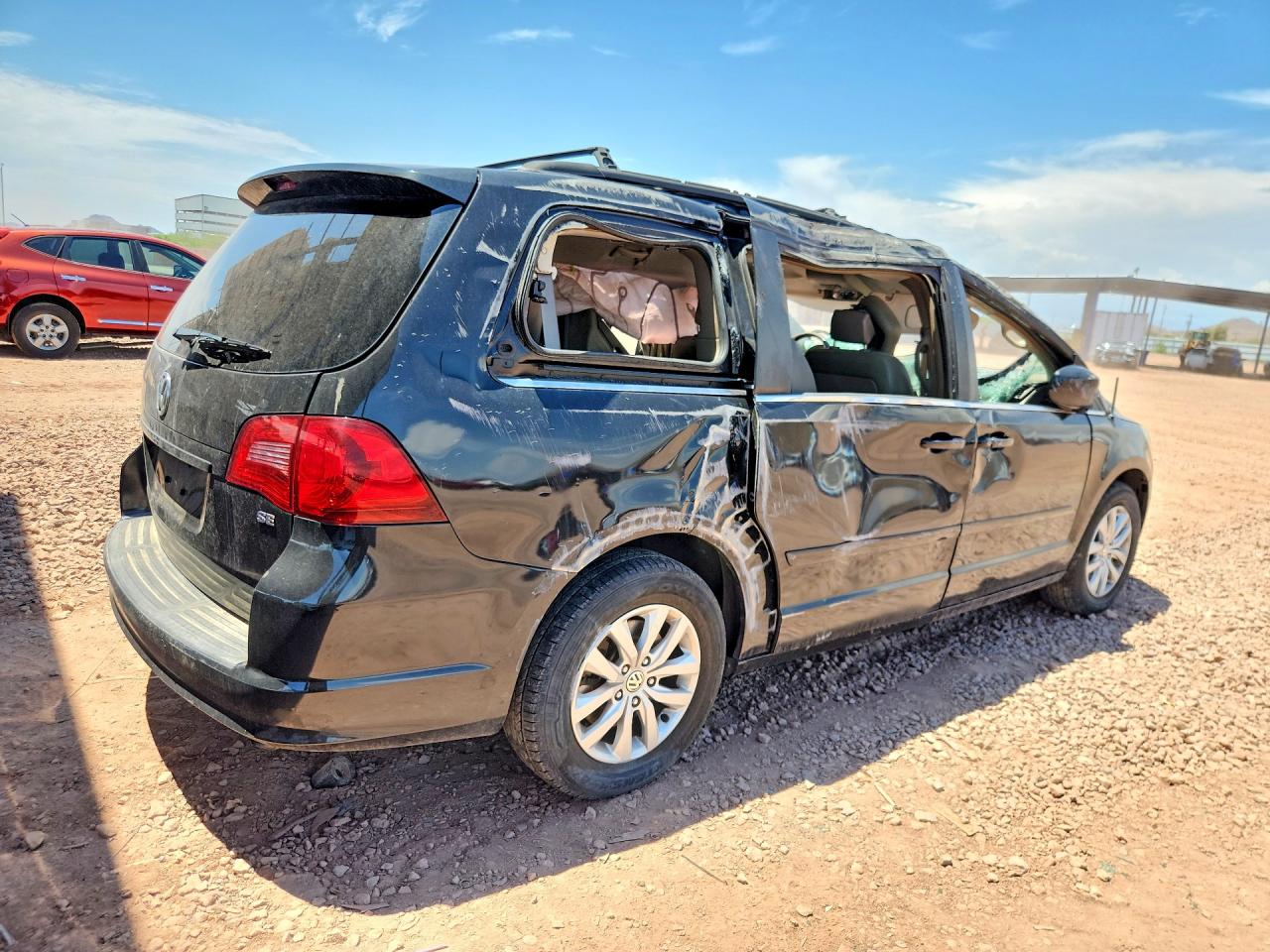 2012 Volkswagen Routan Se Black vin: 2C4RVABG8CR151946