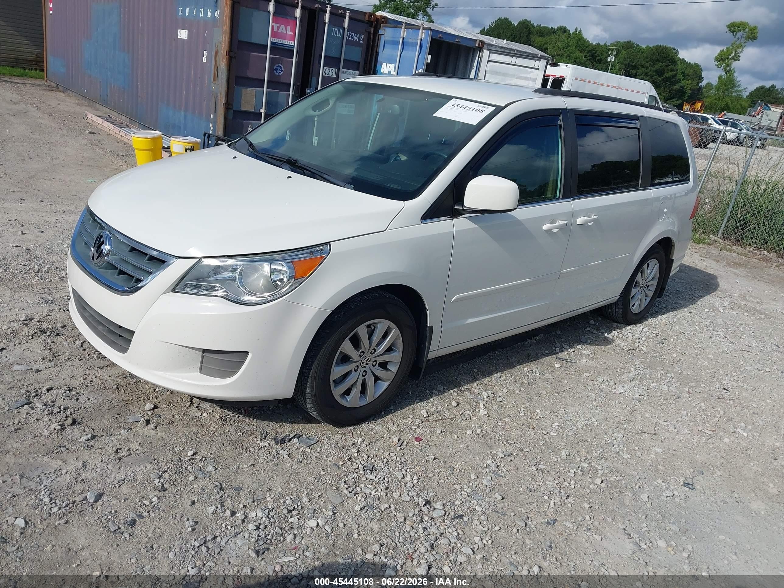 2012 Volkswagen Routan Se White vin: 2C4RVABG8CR202538