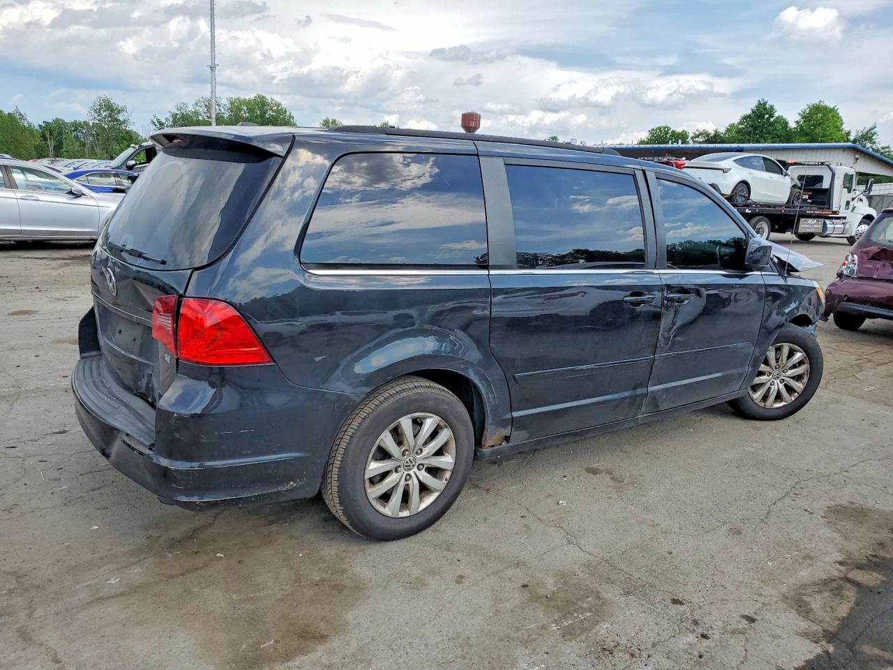 2012 Volkswagen Routan Se Black vin: 2C4RVABG8CR222286
