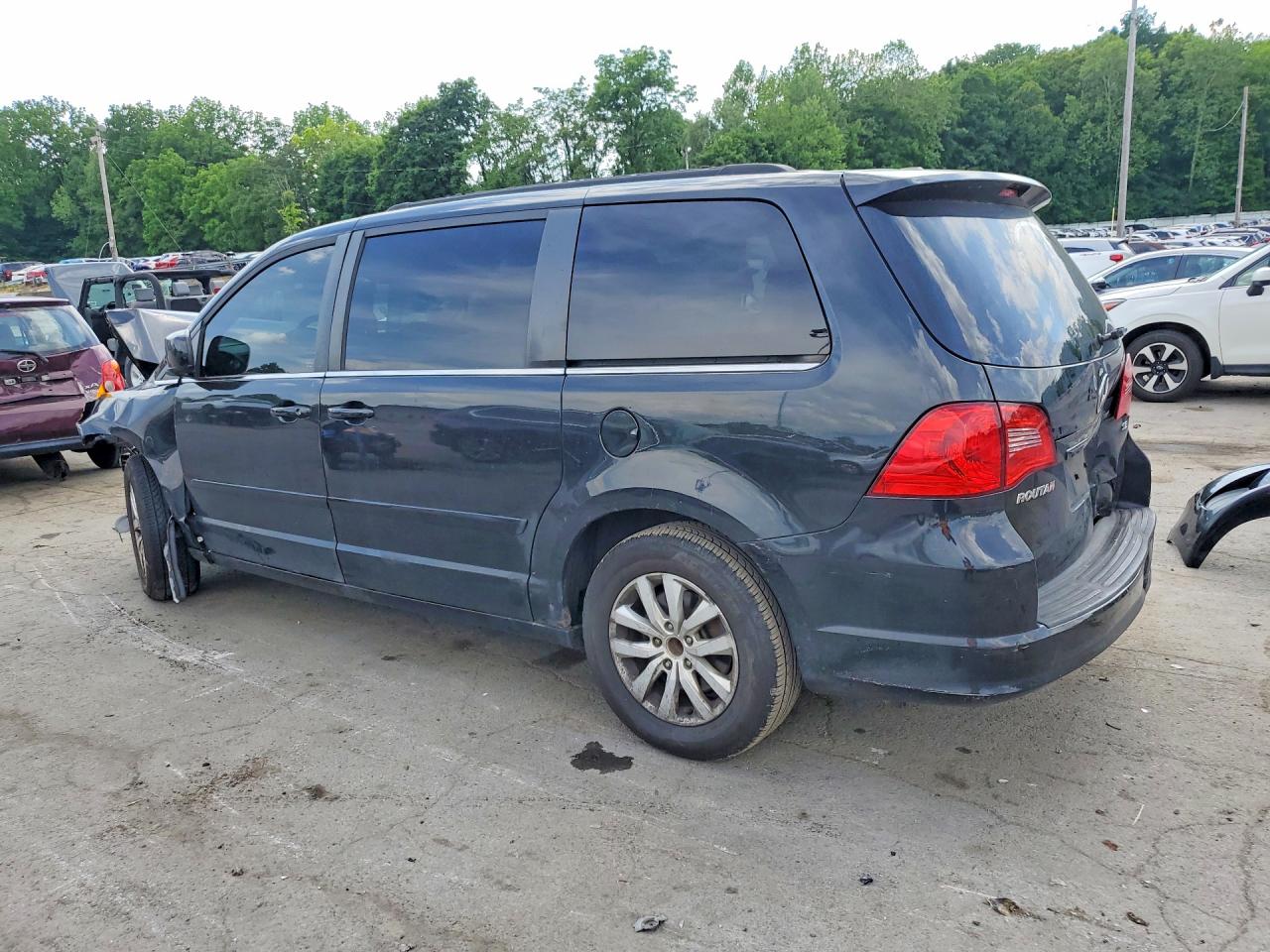 2012 Volkswagen Routan Se Black vin: 2C4RVABG8CR222286
