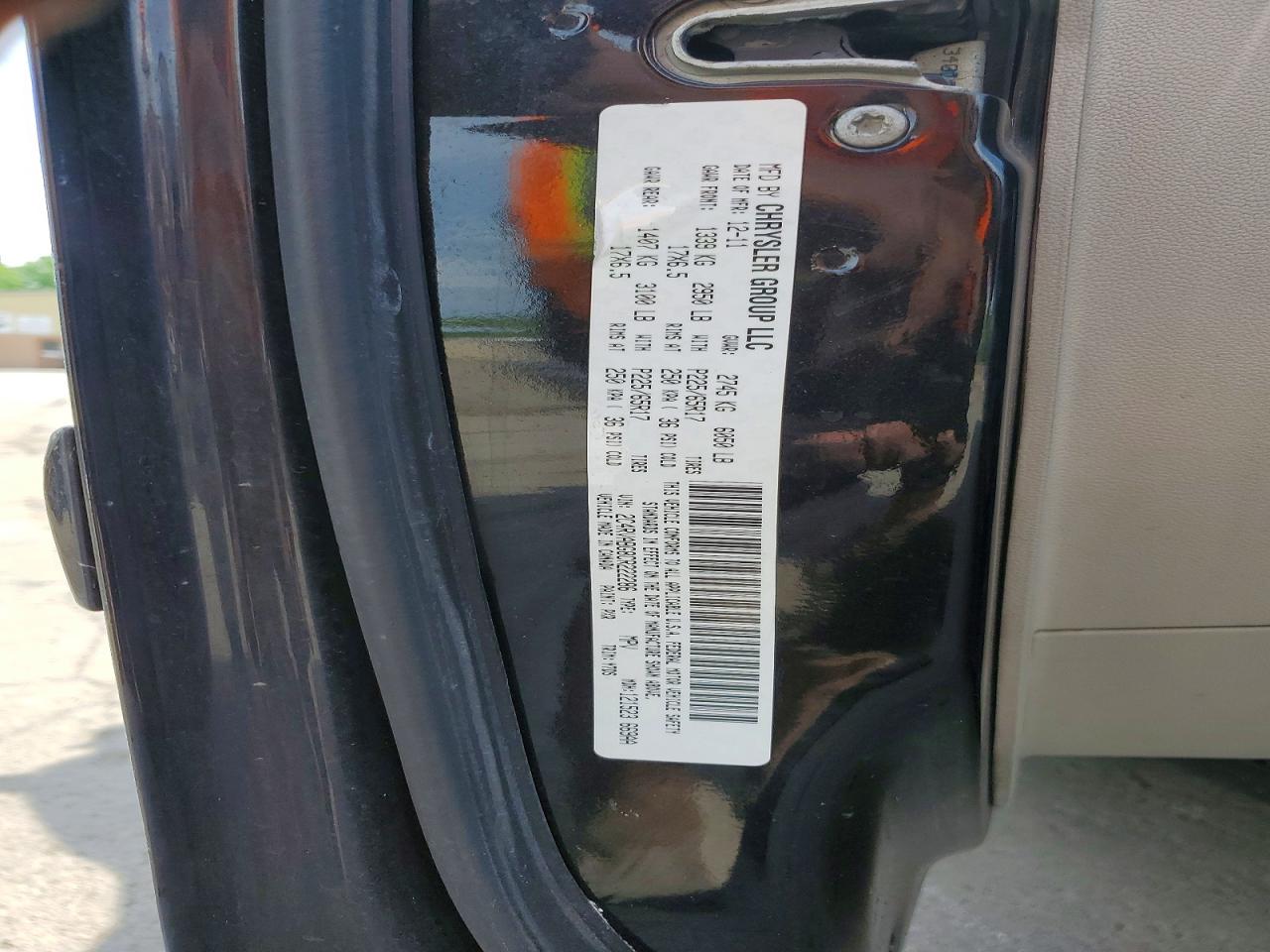 2012 Volkswagen Routan Se Black vin: 2C4RVABG8CR222286