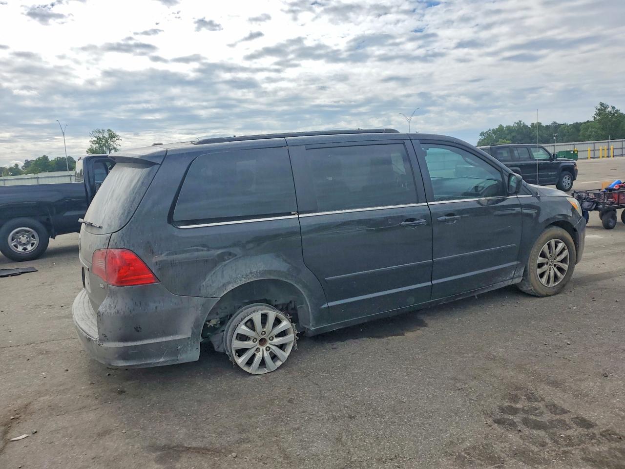 2012 Volkswagen Routan Se Black vin: 2C4RVABG8CR293780