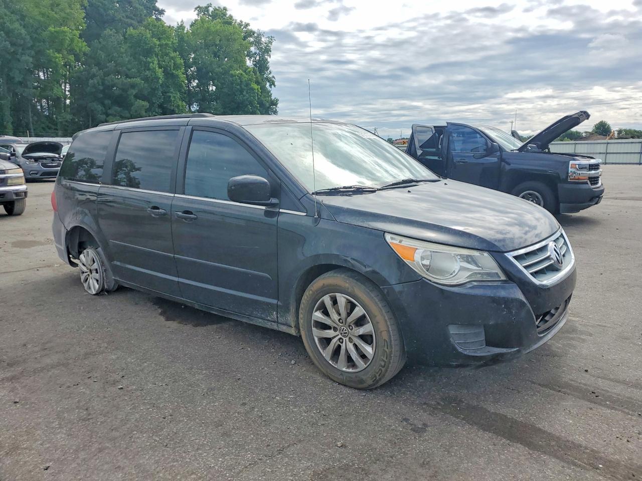 2012 Volkswagen Routan Se Black vin: 2C4RVABG8CR293780