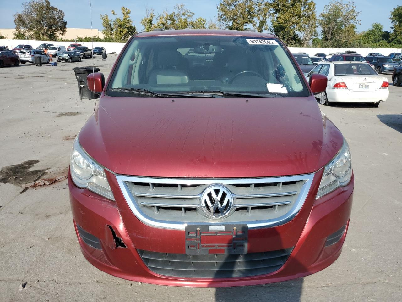 2014 Volkswagen Routan Se Red vin: 2C4RVABG9ER134740