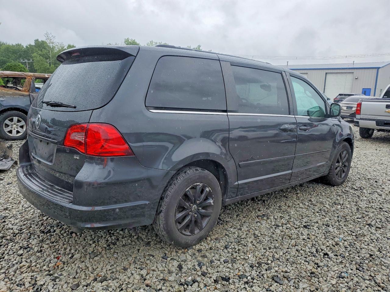 2012 Volkswagen Routan Se Gray vin: 2C4RVABGXCR193907