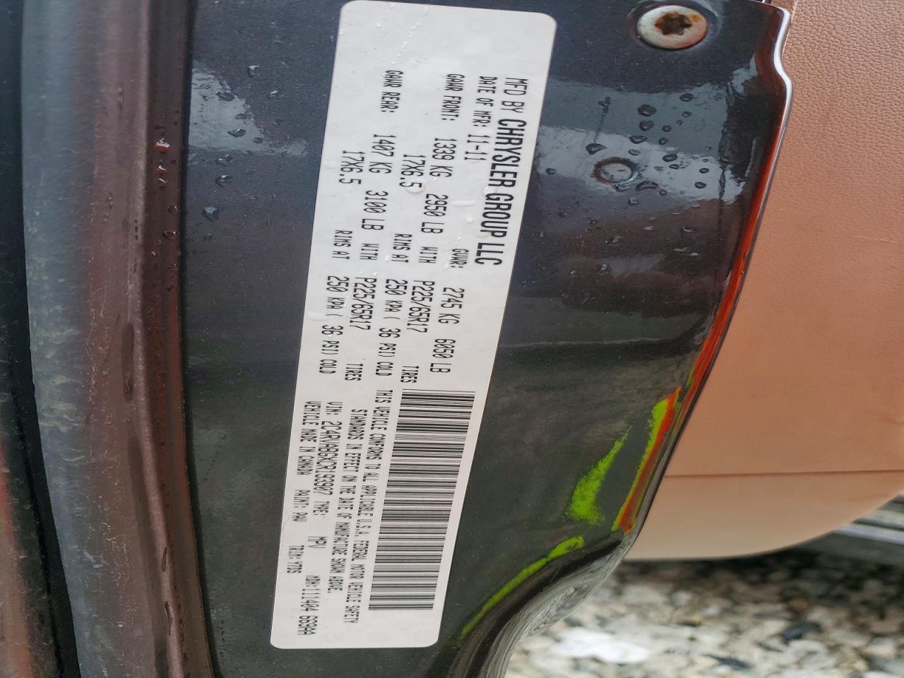 2012 Volkswagen Routan Se Gray vin: 2C4RVABGXCR193907