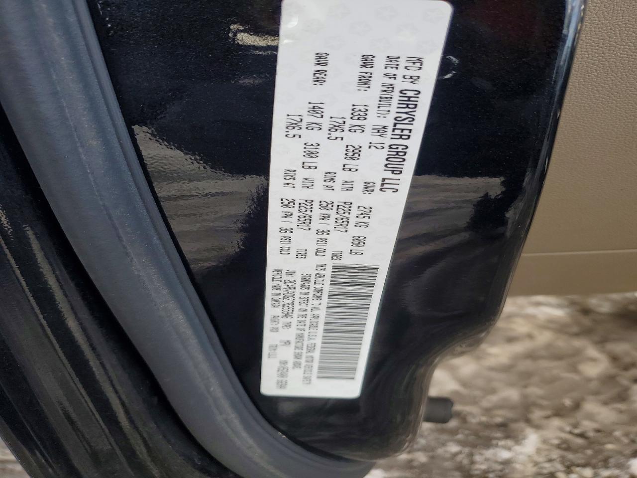 2012 Volkswagen Routan Sel Premium Black vin: 2C4RVADG2CR355946