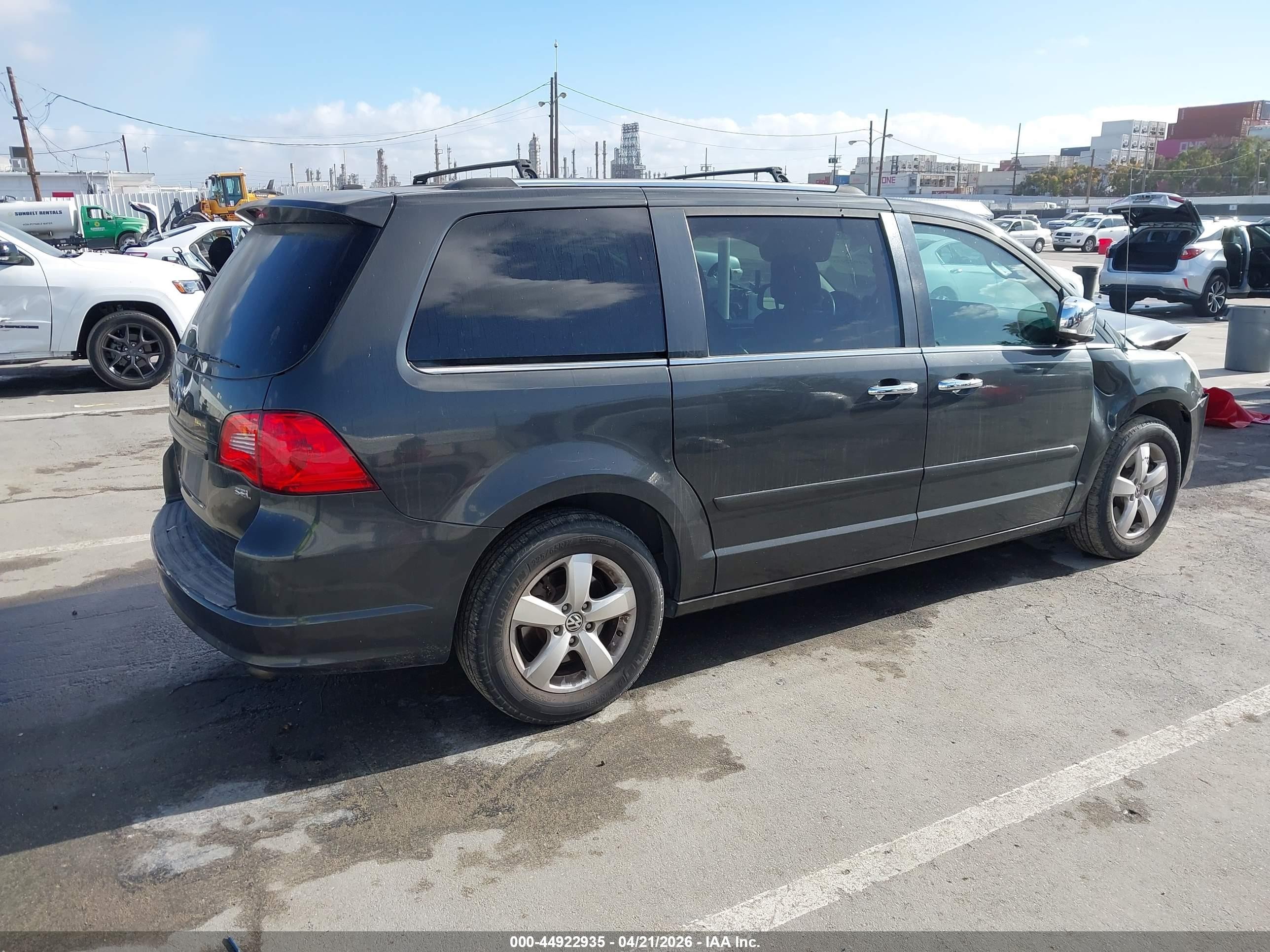 2012 Volkswagen Routan Sel Premium Черный vin: 2C4RVADG3CR164813