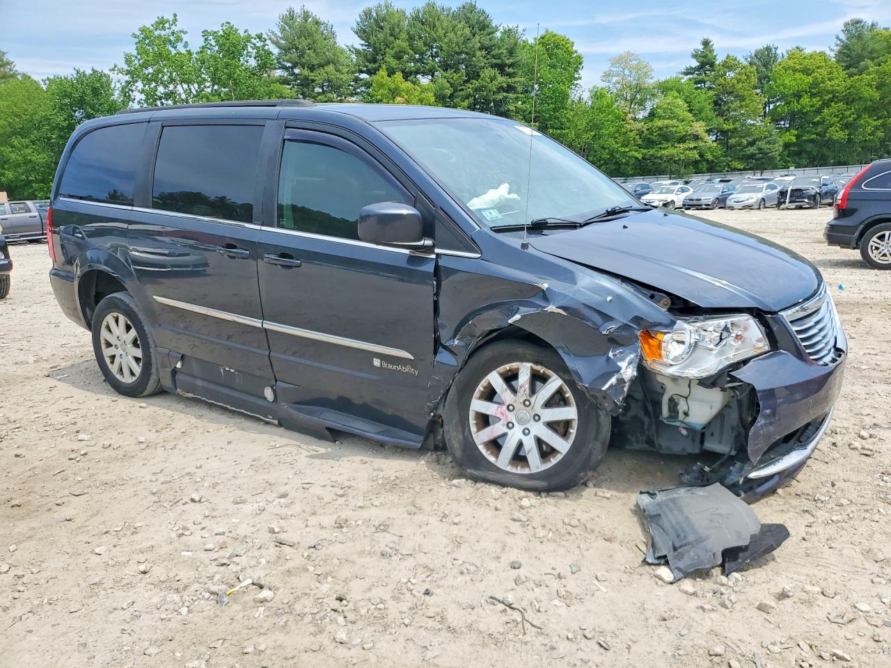 2014 Chrysler Town & Country Touring Синий vin: 2C7WC1BG2ER164724