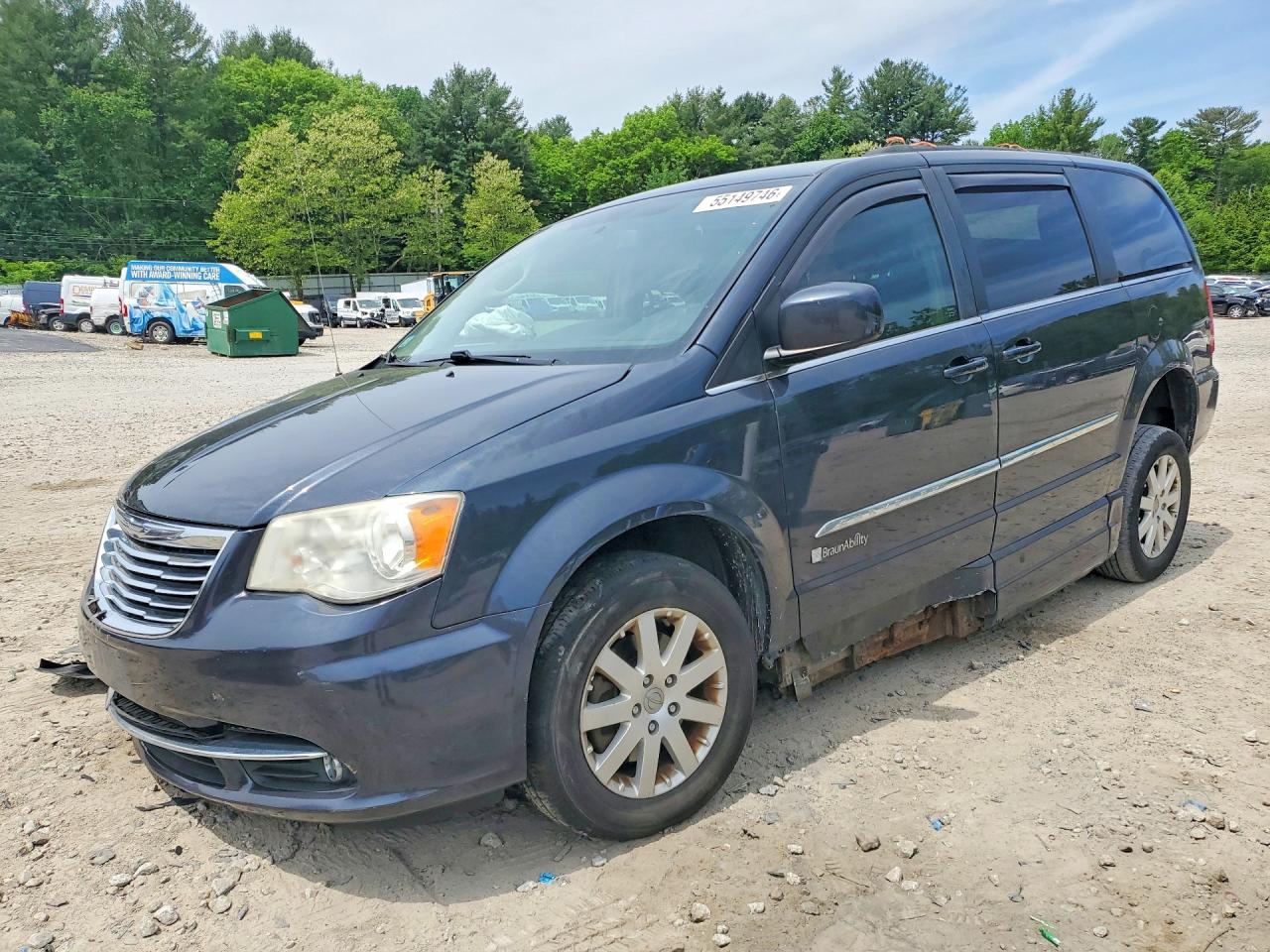 2014 Chrysler Town & Country Touring Синий vin: 2C7WC1BG2ER164724