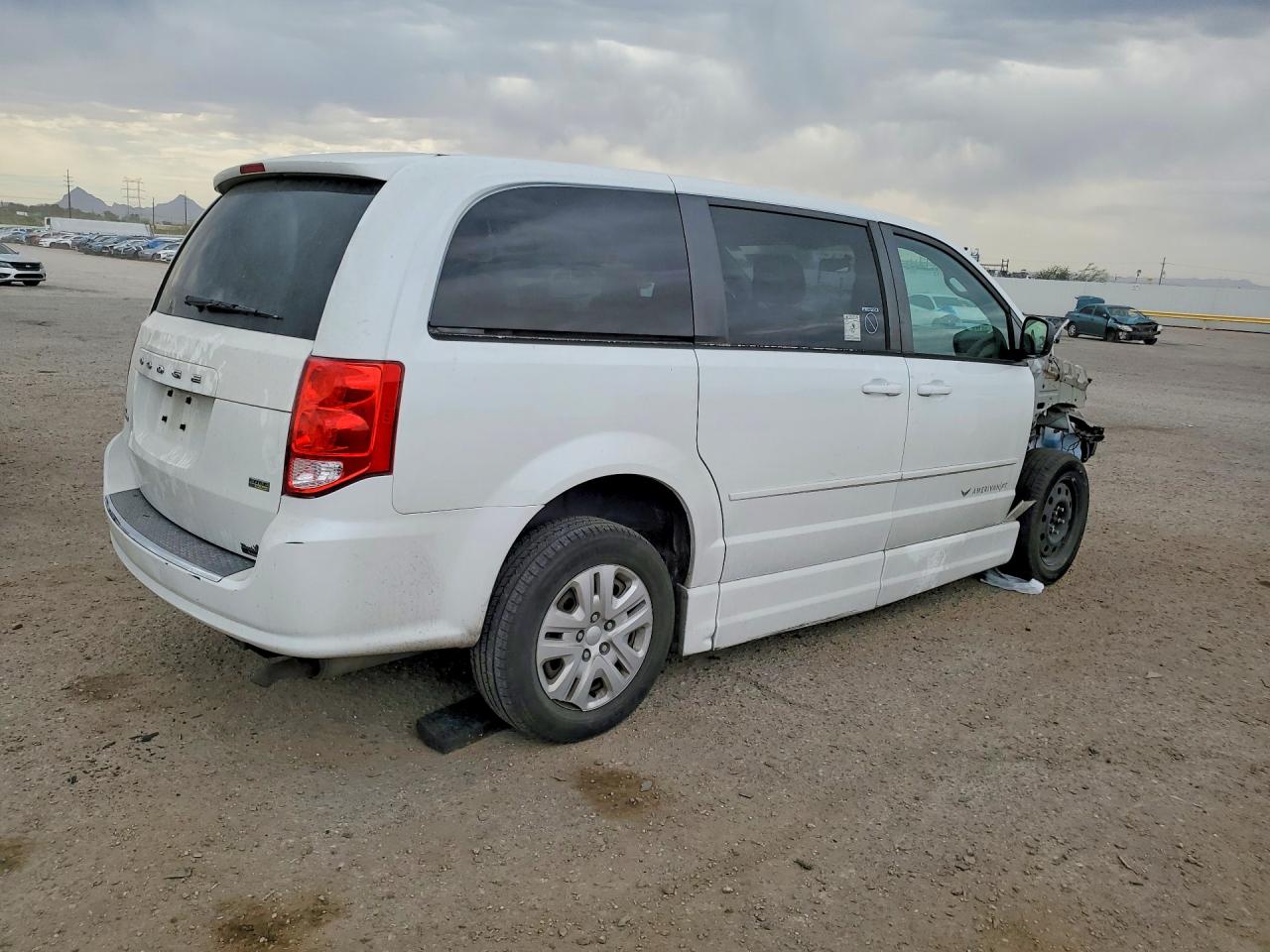 2015 Dodge Grand Caravan Se White vin: 2C7WDGBG0FR702936