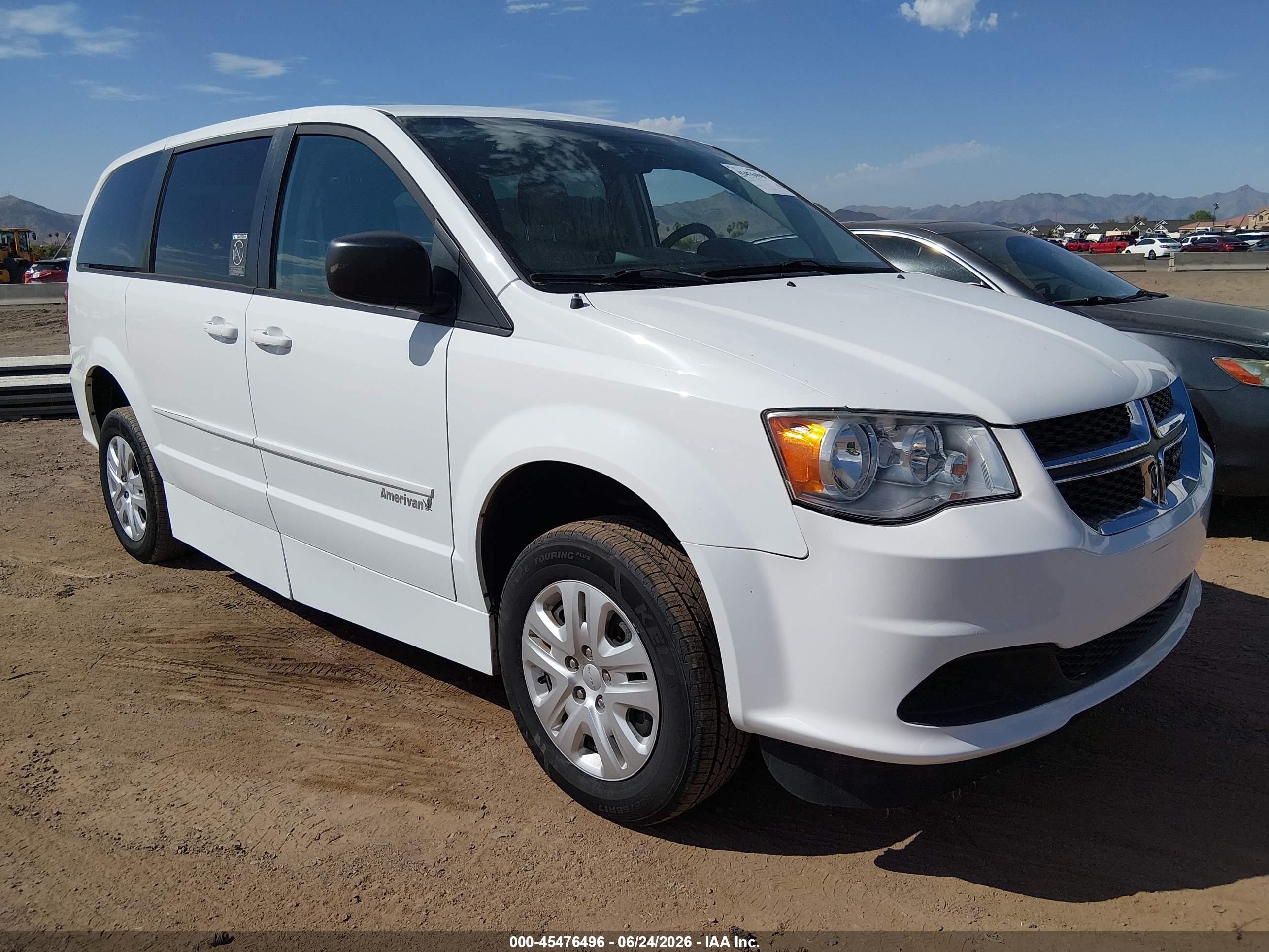 2015 Dodge Grand Caravan Se White vin: 2C7WDGBG2FR568530