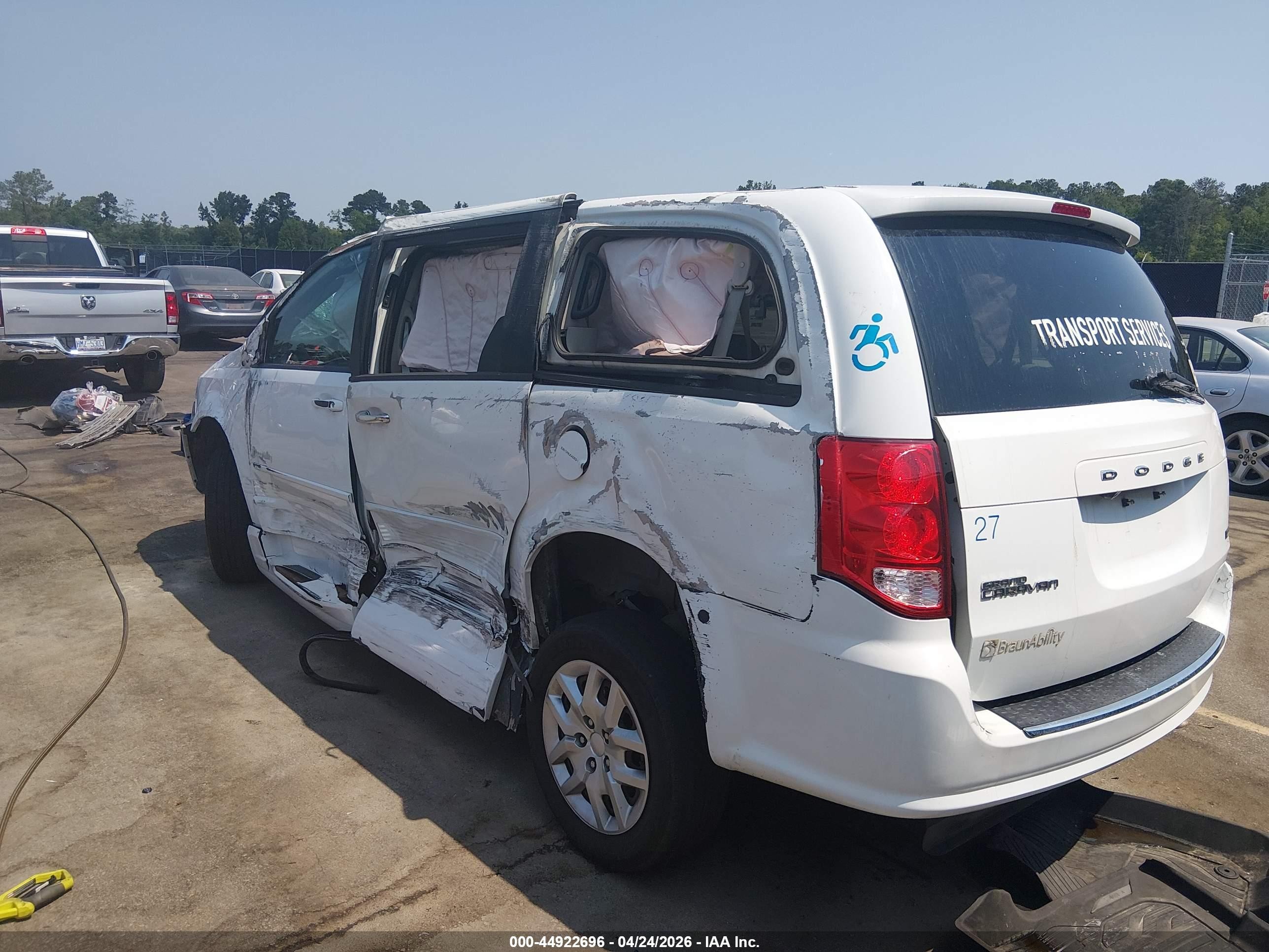 2017 Dodge Grand Caravan Se White vin: 2C7WDGBG4HR828736