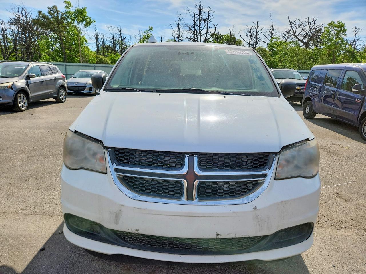 2013 Dodge Grand Caravan Se White vin: 2C7WDGBG6DR651049
