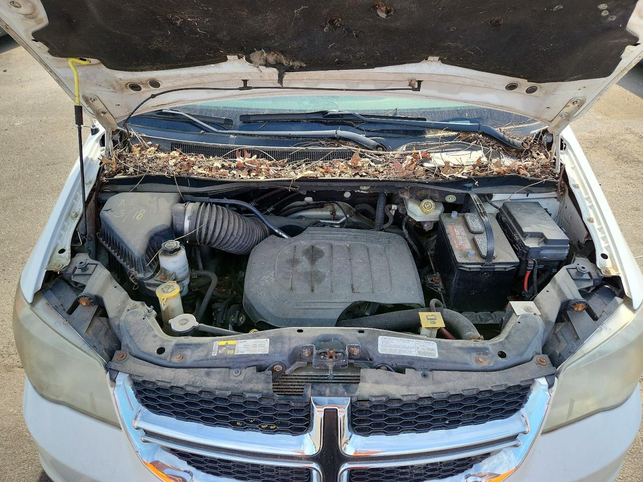 2013 Dodge Grand Caravan Se White vin: 2C7WDGBG6DR651049