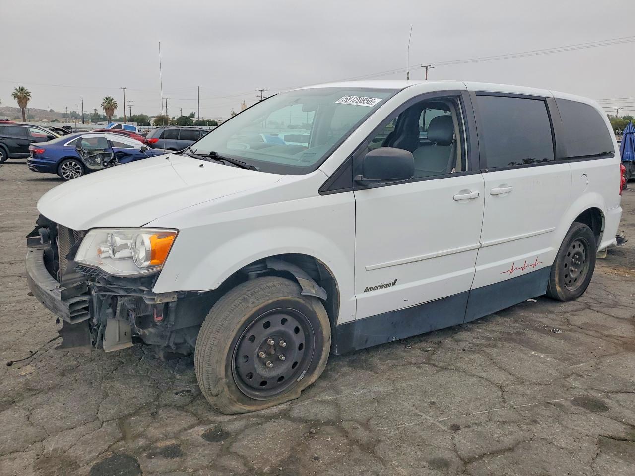 2014 Dodge Grand Caravan Se White vin: 2C7WDGBG7ER318344