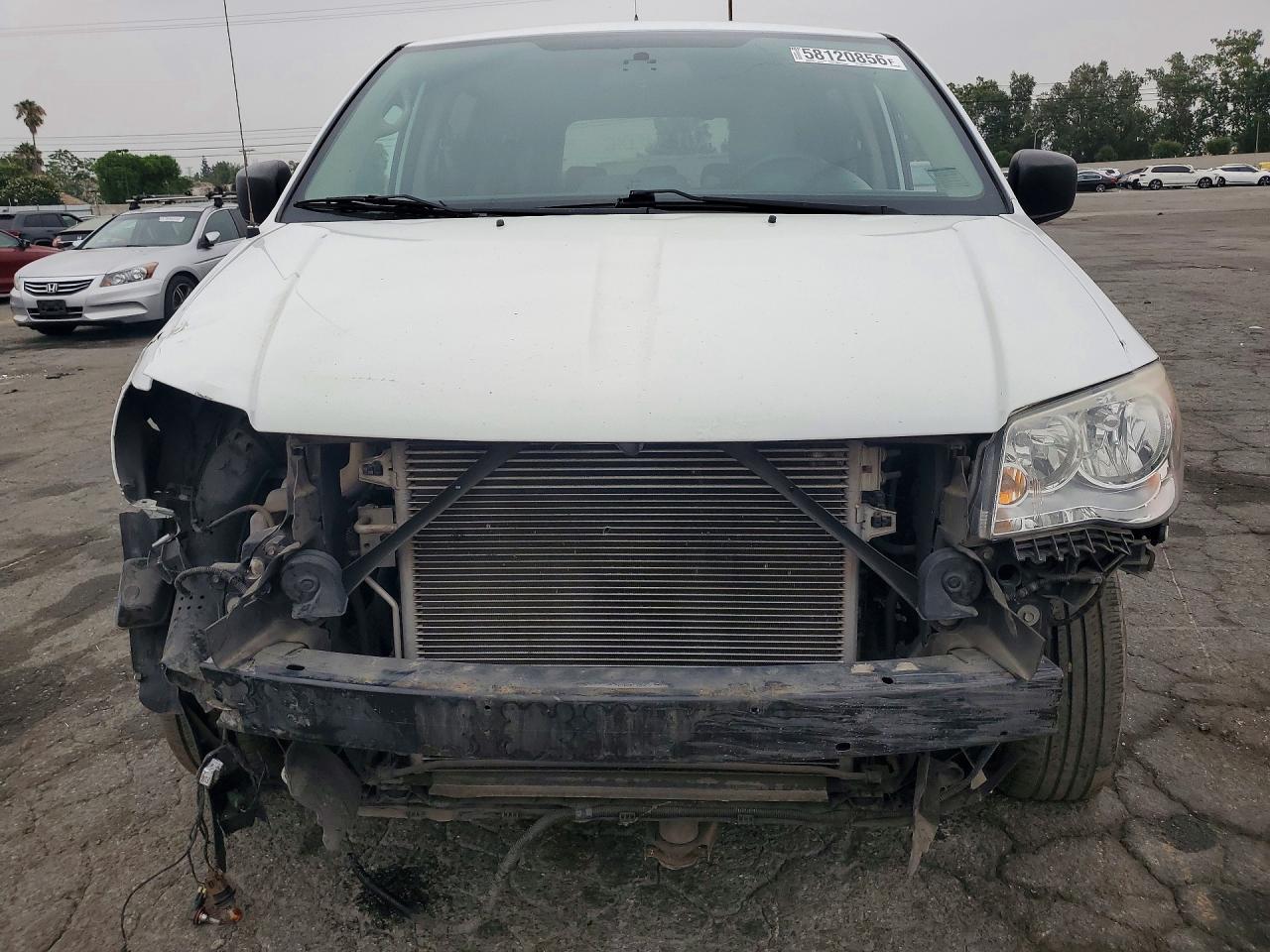 2014 Dodge Grand Caravan Se White vin: 2C7WDGBG7ER318344