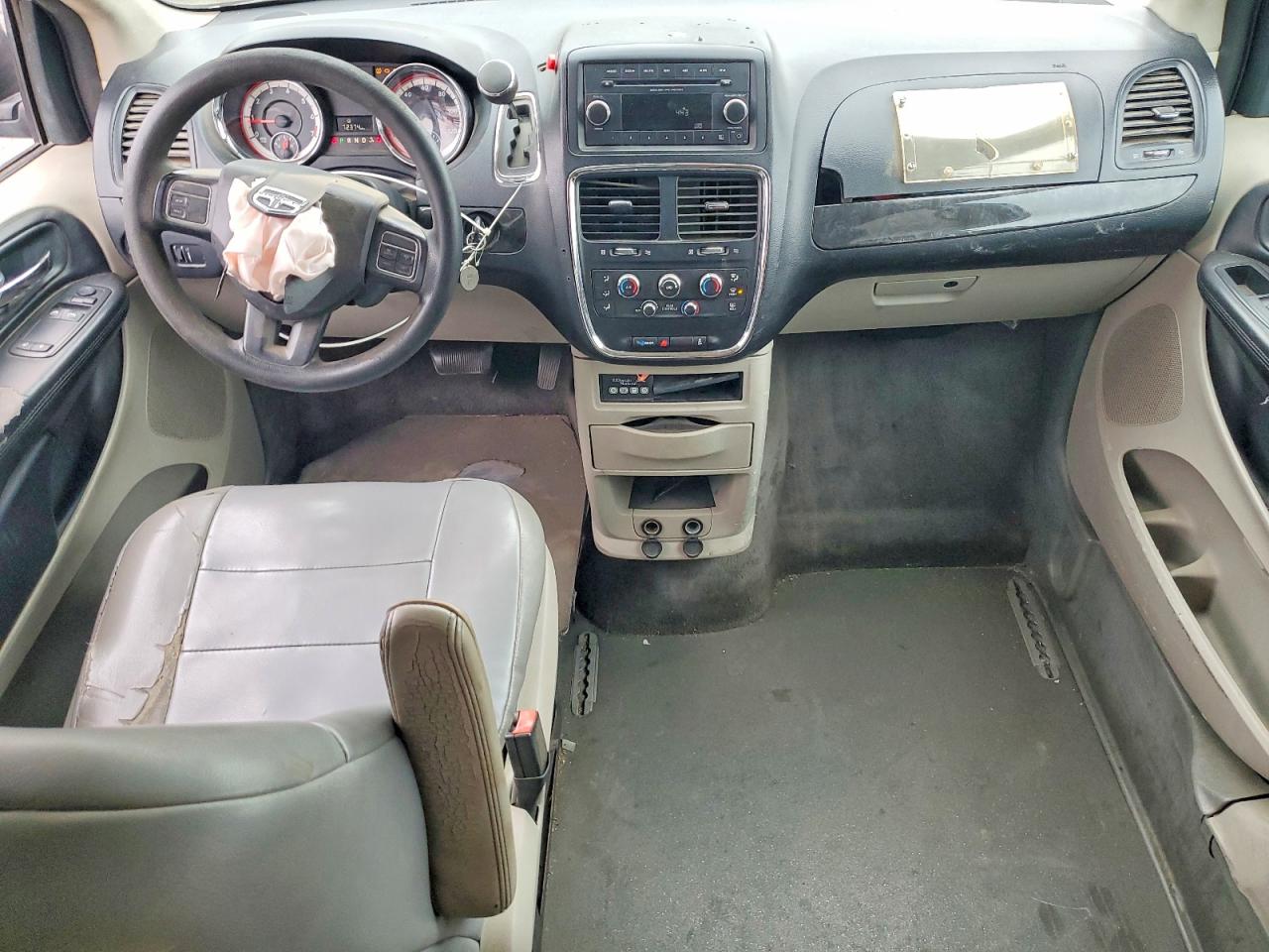 2014 Dodge Grand Caravan Se White vin: 2C7WDGBG7ER318344