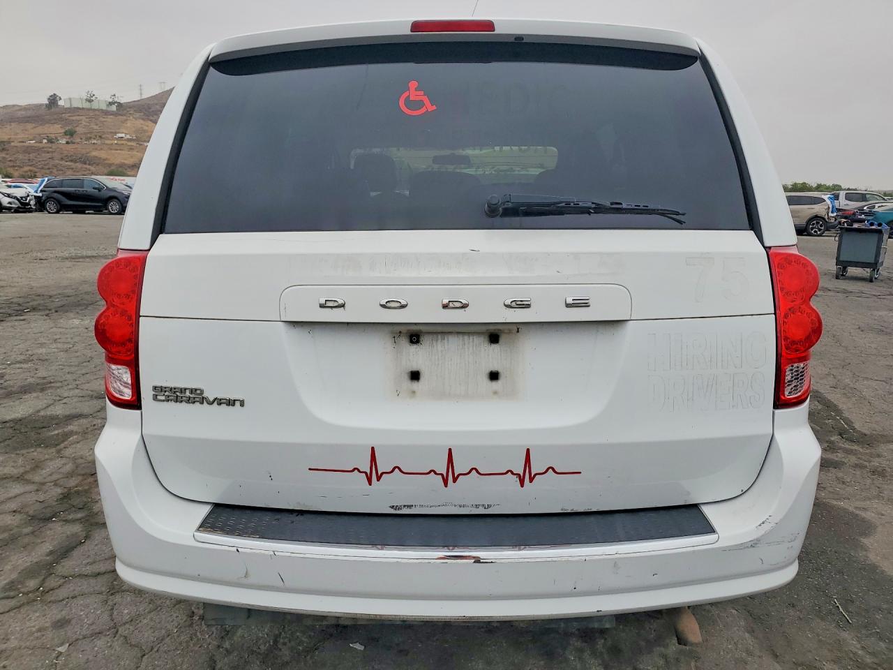 2014 Dodge Grand Caravan Se White vin: 2C7WDGBG7ER318344