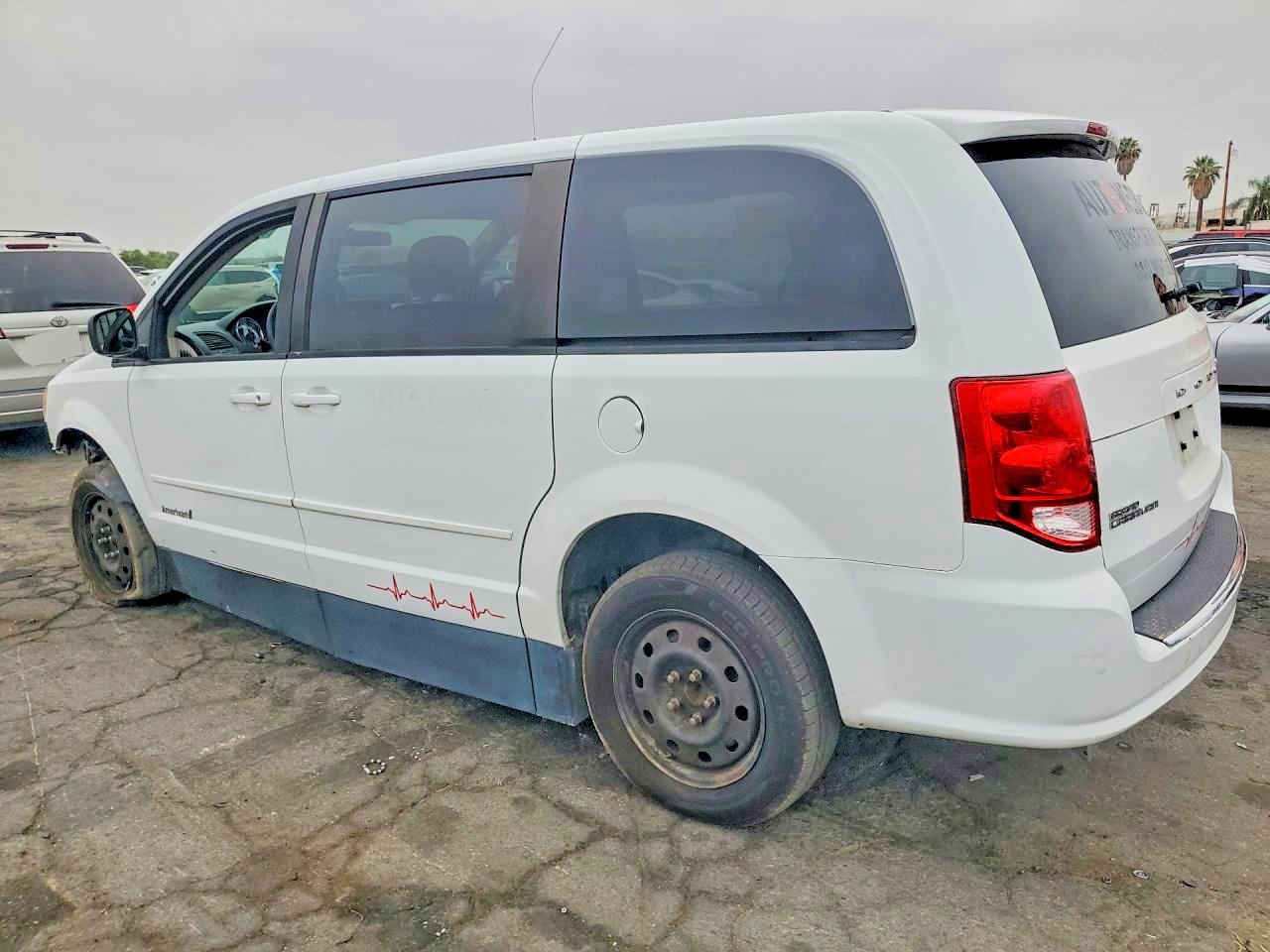 2014 Dodge Grand Caravan Se White vin: 2C7WDGBG7ER318344